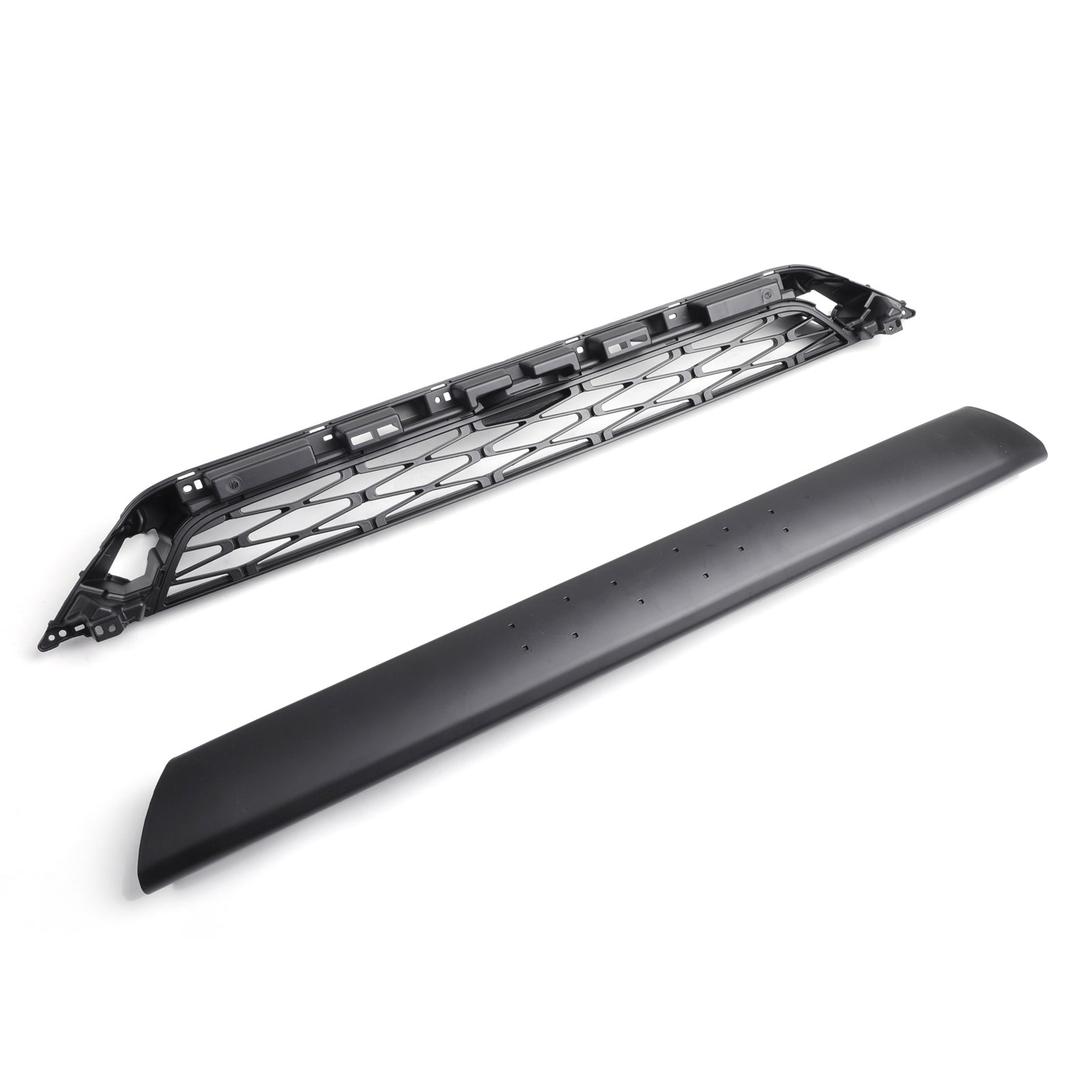 2x Front Bumper Grille Grill Fit For 4Runner TRD PRO 2014-2019 Grey logo Letter Generic