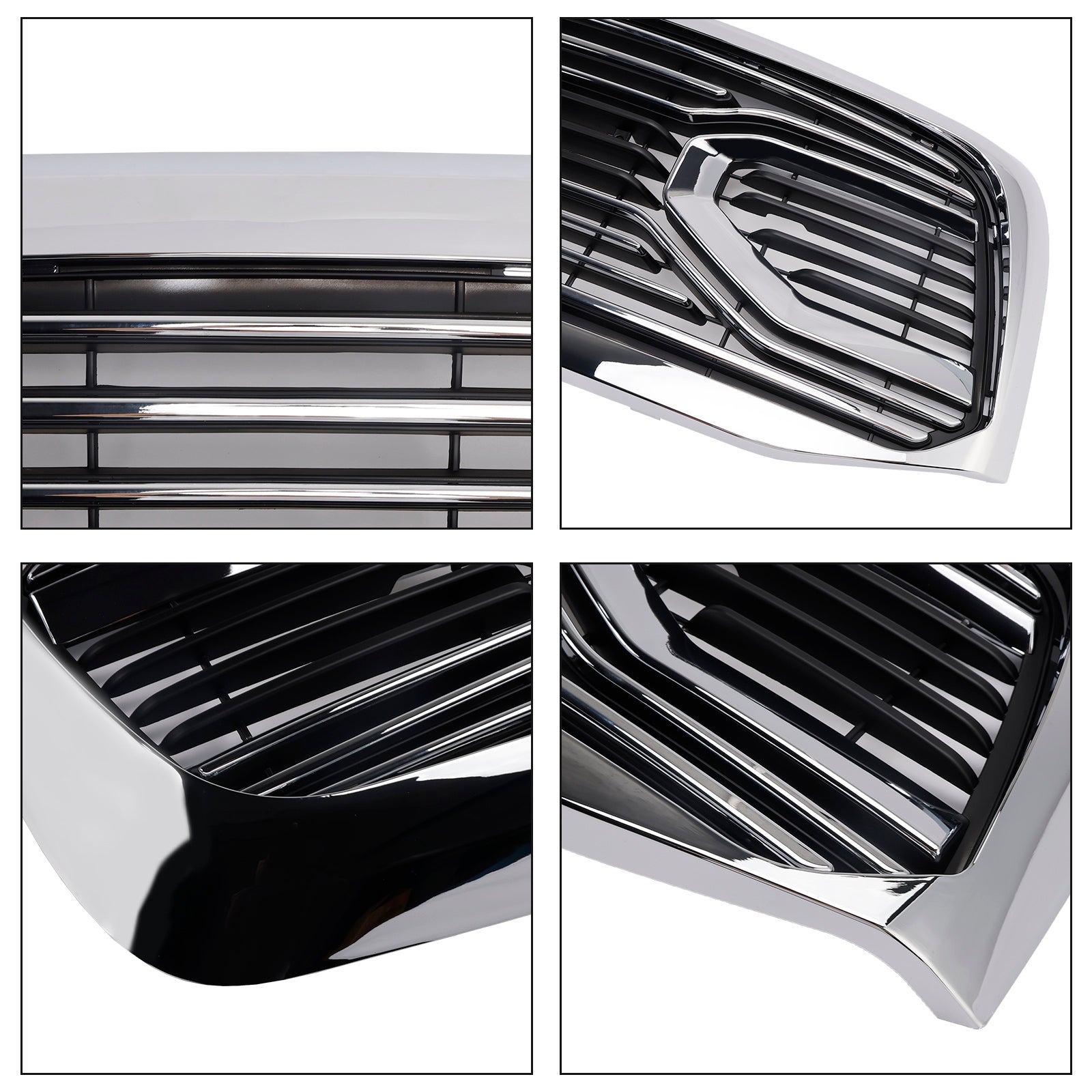 Chrome Front Bumper Grill Grille Fit Dodge RAM 1500 2006-2008 With LED Light