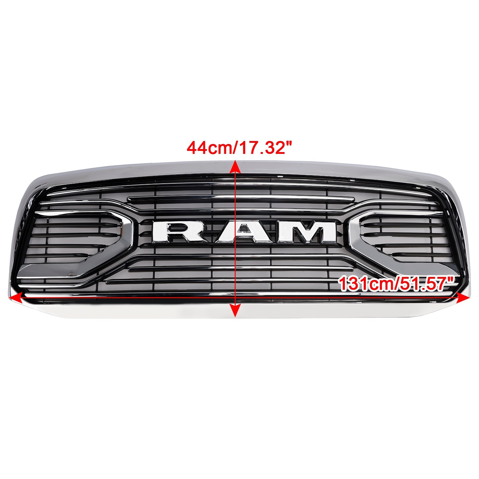 Chrome Front Bumper Grill Grille Fit Dodge RAM 1500 2006-2008 RAM 2500 2006-2009