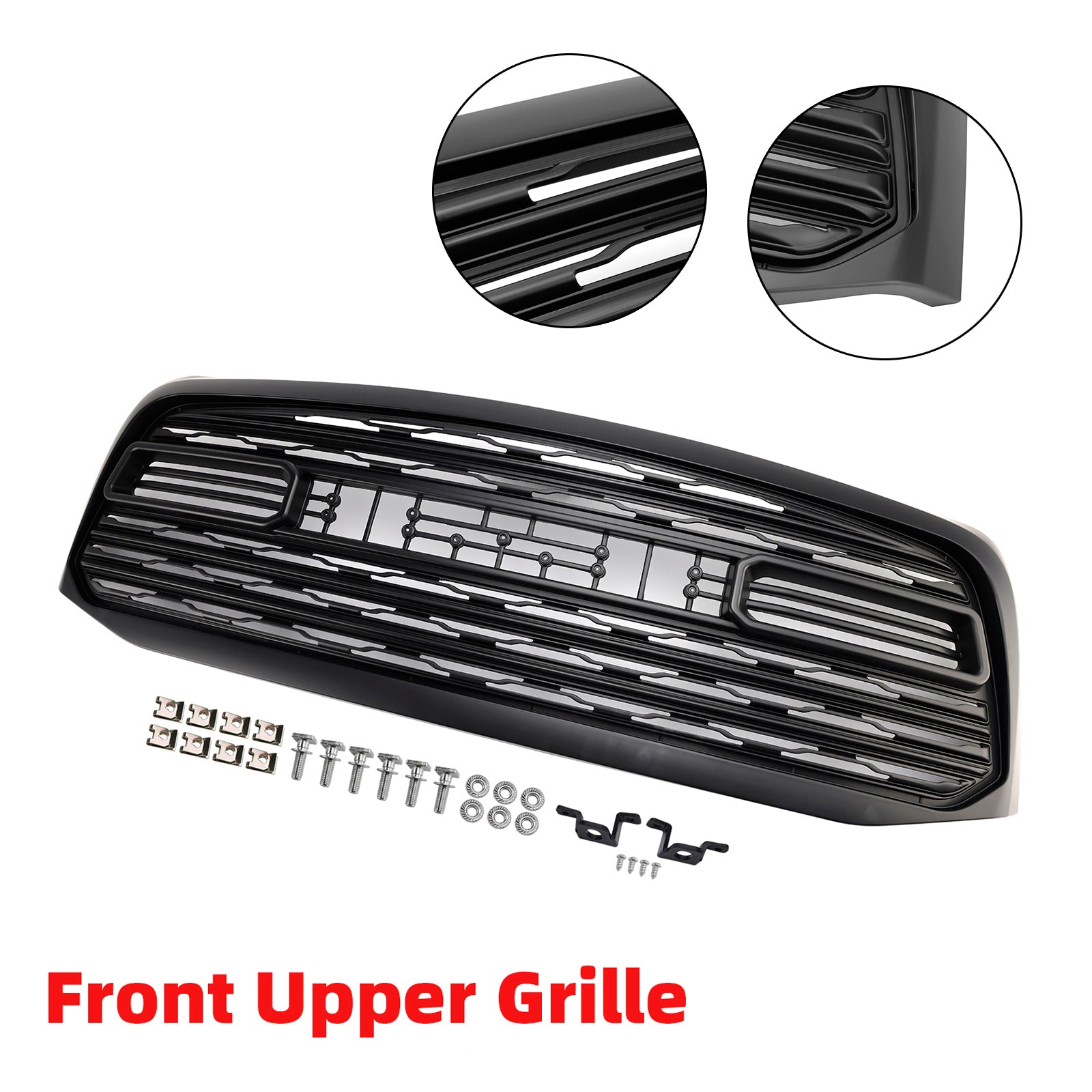 Dodge Ram 1500 2006-2008 LTD Style Grill Front Bumper Black Replacement Grille