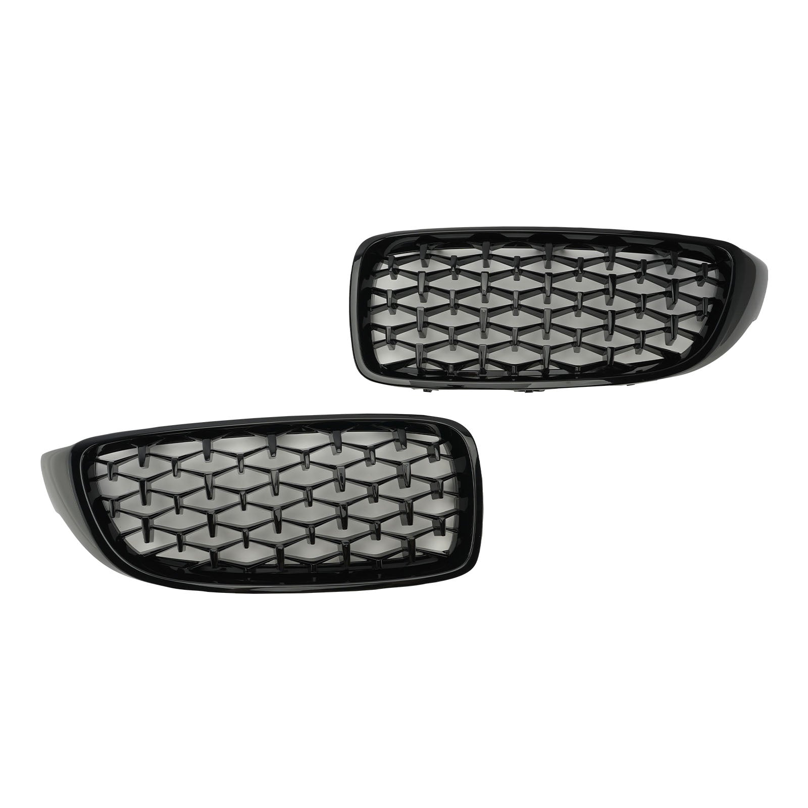 Parrilla superior delantera de diamante para BMW 4 Series F32 F33 F36 F82 14-2018 Gloss Black Generic