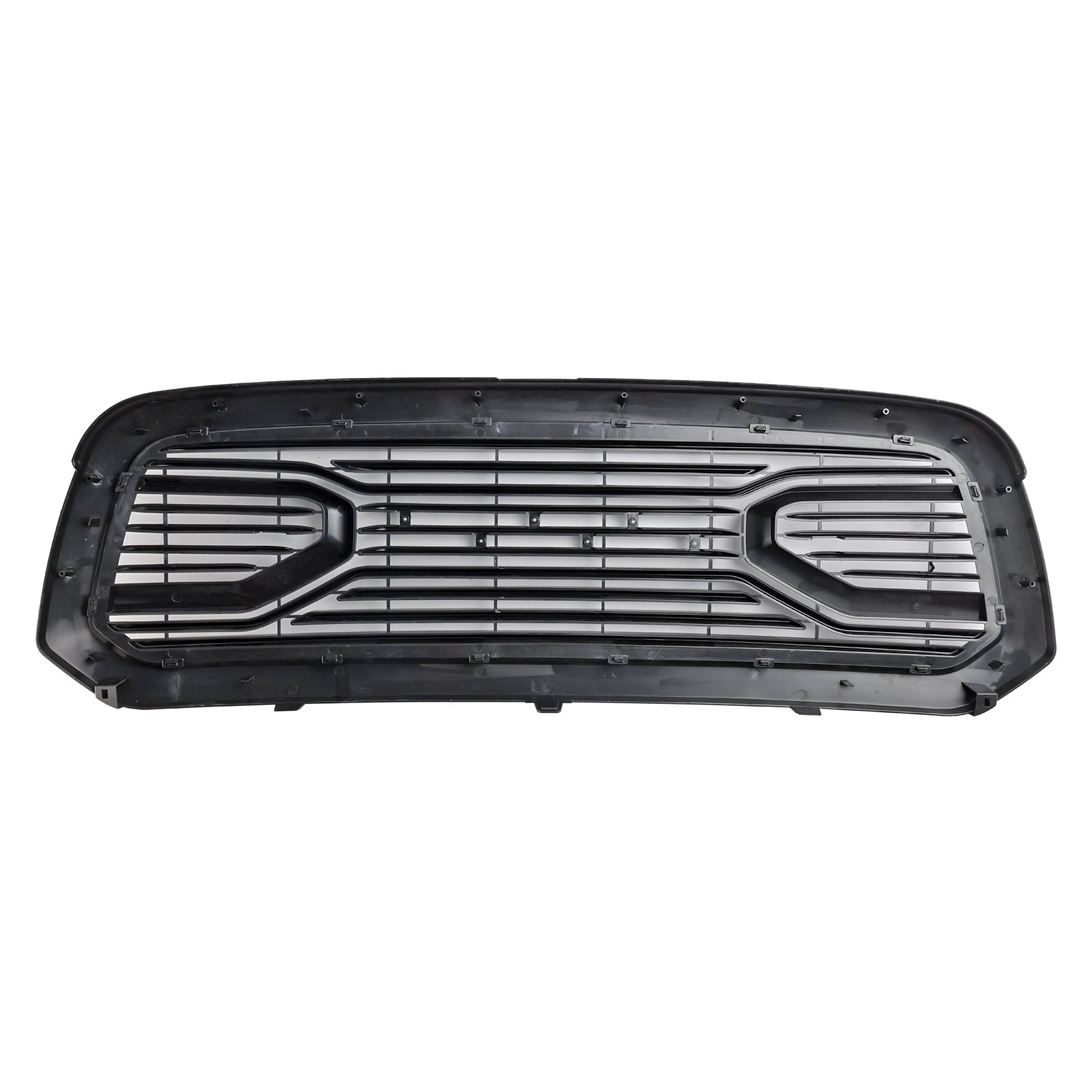 Ram 1500 2013-2018 Grill ABS Honeycomb Bumper Grill Mesh Rebel Style BLK W/Light Generic