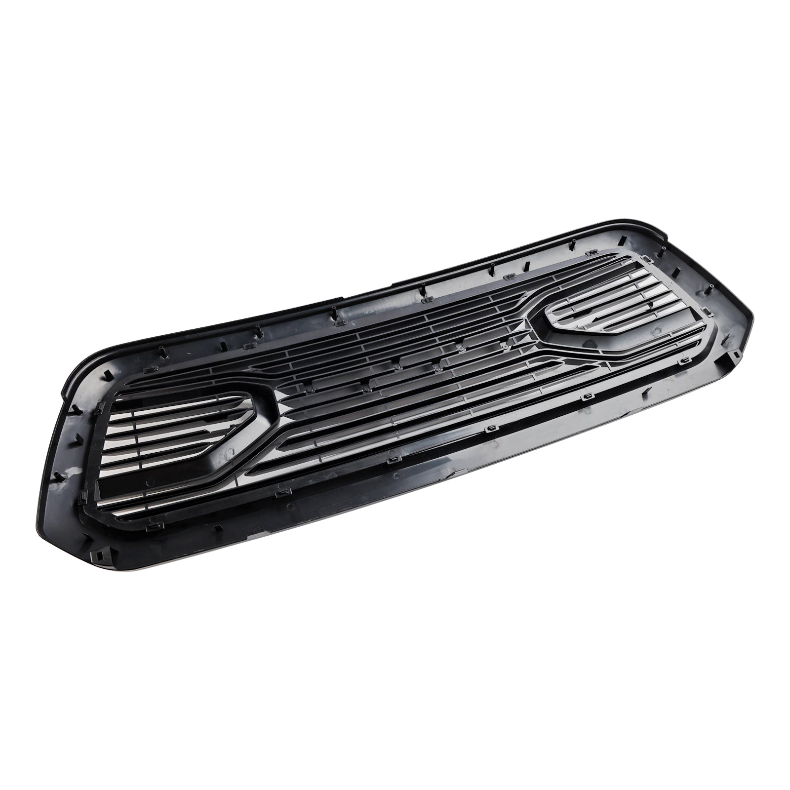 Ram 1500 2013-2018 Grill ABS Honeycomb Bumper Grill Mesh Rebel Style BLK W/Light Generic