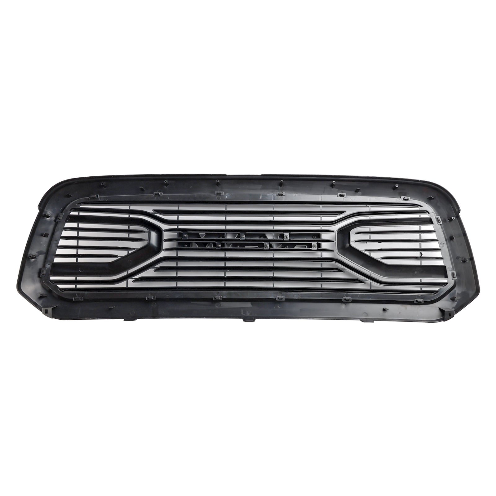 Ram 1500 2013-2018 Grill ABS Honeycomb Bumper Grill Mesh Rebel Style BLK W/Light Generic