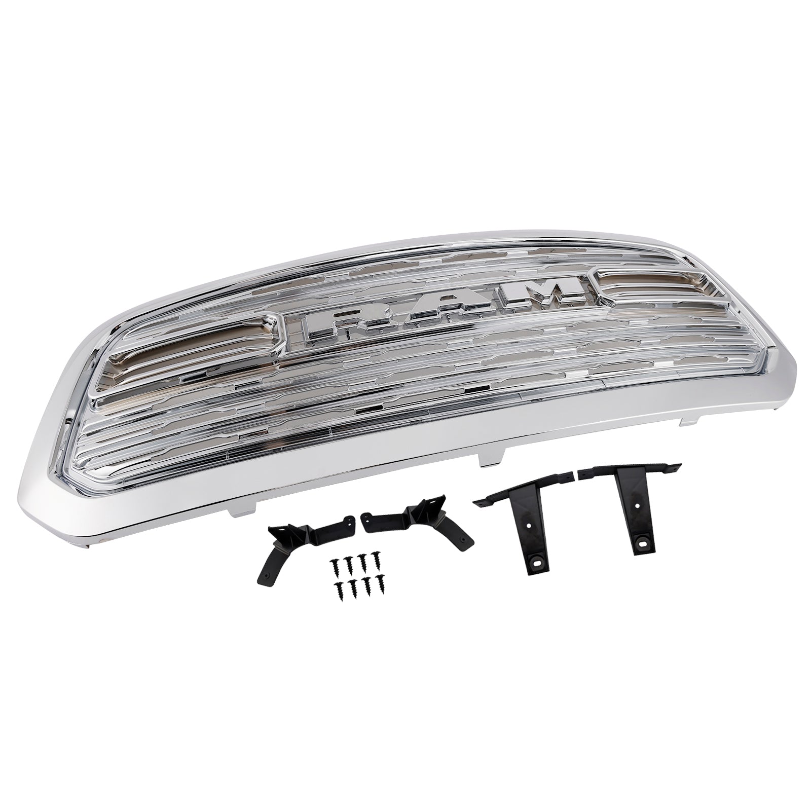 2013-2018 Dodge Ram 1500 LTD Style Front Bumper Grill Grille Chrome