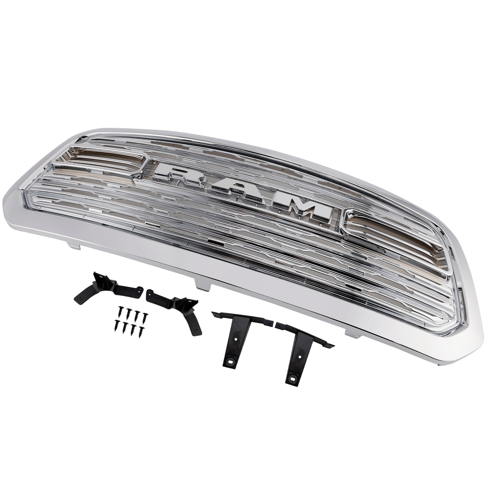 2013-2018 Dodge Ram 1500 LTD Style Front Bumper Grill Grille Chrome