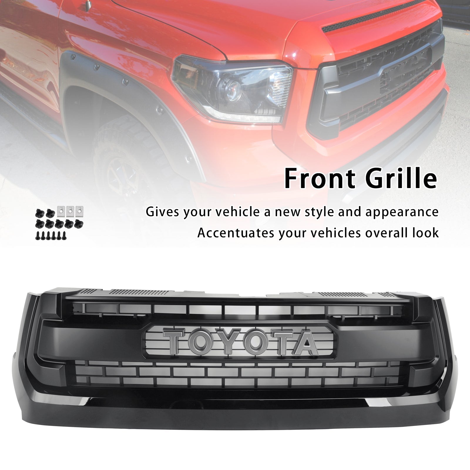 2014-2018 Toyota Tundra TRD PRO Black Honeycomb Front Grill Grille