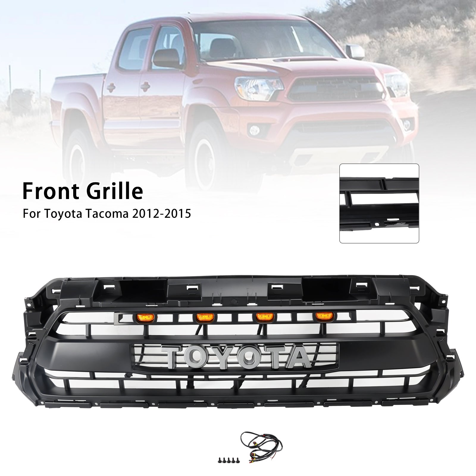 2012-2015 Toyota Tacoma TRD PRO Front Honeycomb Grill Grille PTR54-35150