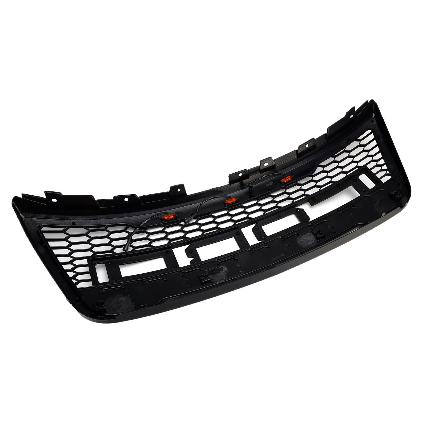 2012-2015 Ford Explorer With Lights Grey Front Upper Bumper Grill Grille