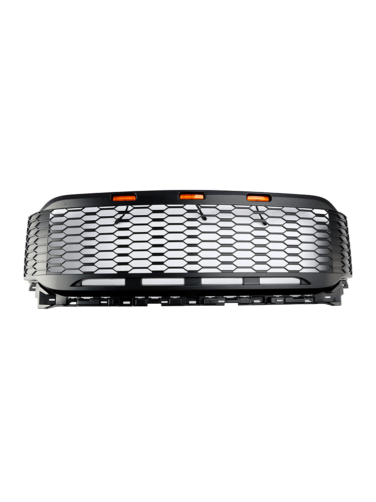 Replacement ABS Front Bumper Grill Grille Fit Ford F150 2021-2023 Raptor W/ LED Without Camera Housing