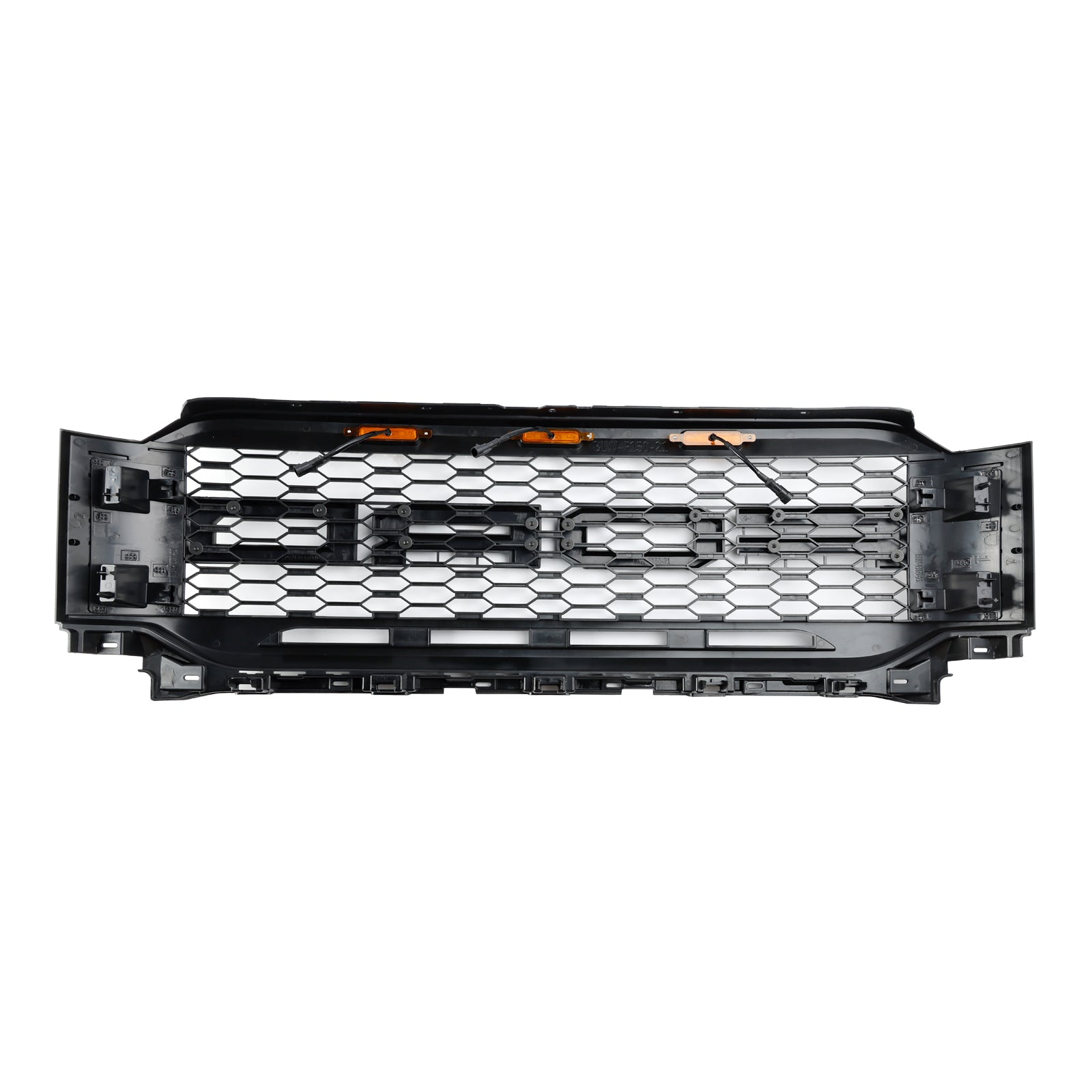 Replacement ABS Front Bumper Grill Grille Fit Ford F150 2021-2023 Raptor W/ LED Without Camera Housing