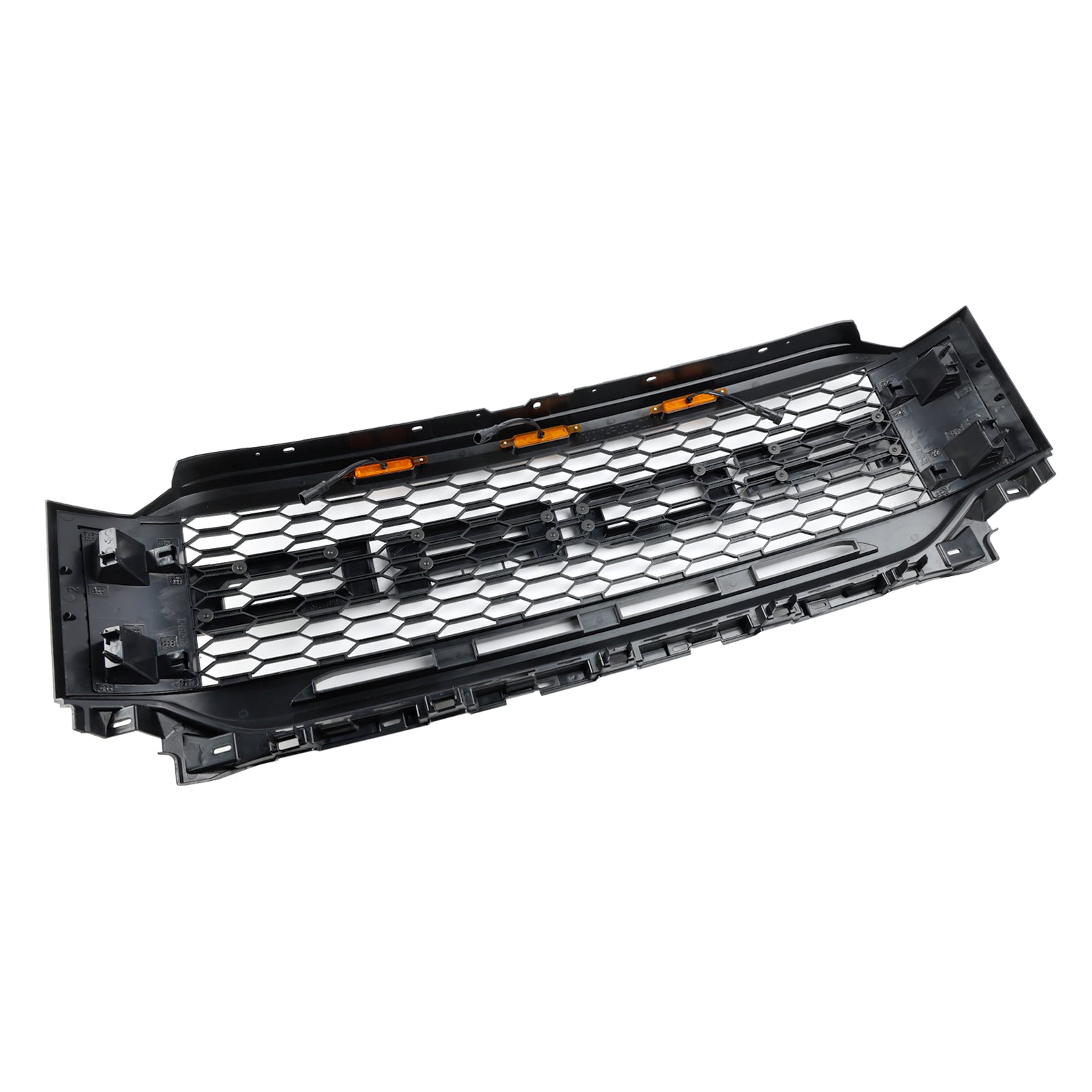 Replacement ABS Front Bumper Grill Grille Fit Ford F150 2021-2023 Raptor W/ LED Without Camera Housing