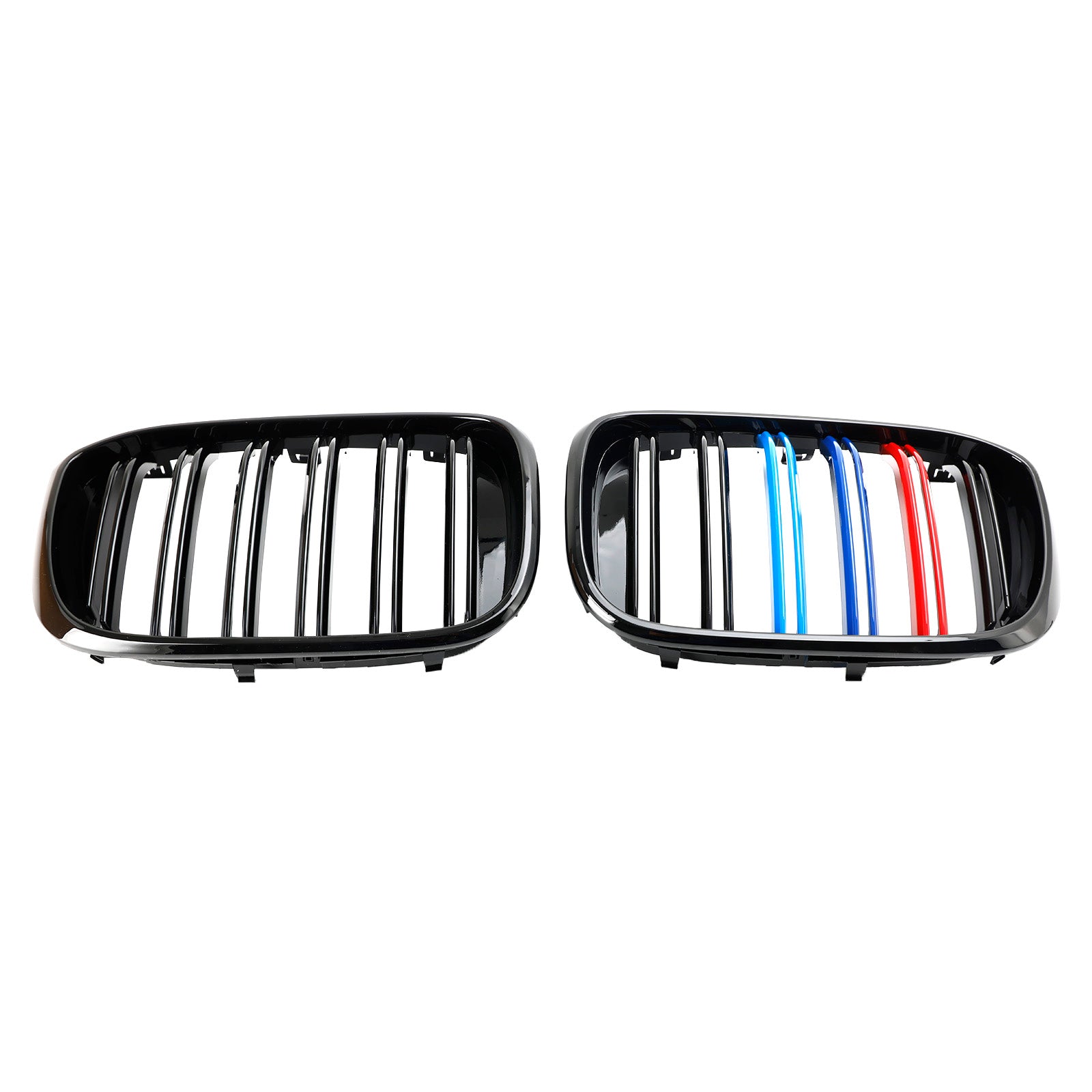 2PCS M-Color 키드니 그릴 그릴 51138469959 BMW G01 X3 G02 X4 광택 블랙 제네릭에 적합