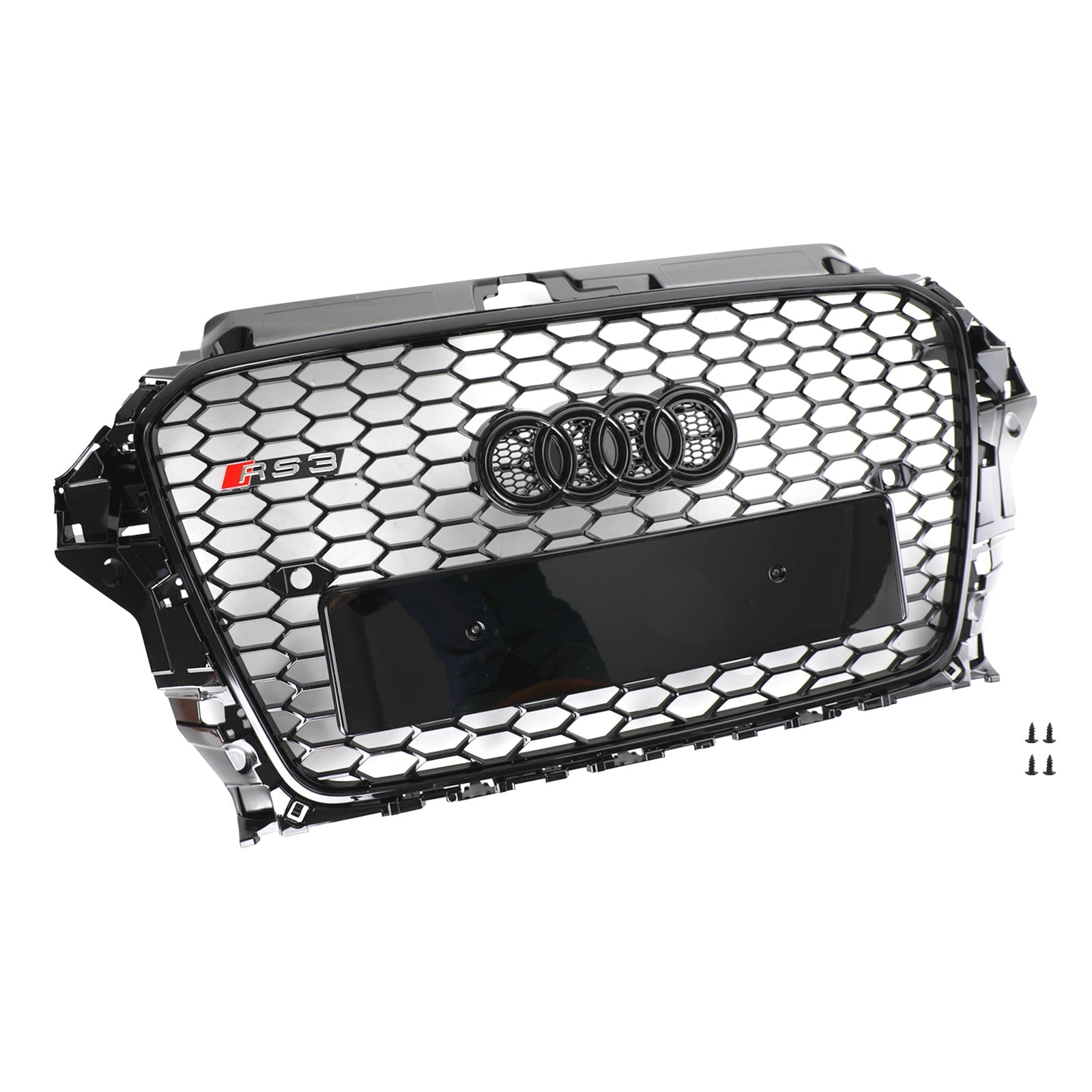 2013-2016 Audi A3 S3 Grill Replacement RS3 Style Front Hood Honeycomb Bumper Grille Generic