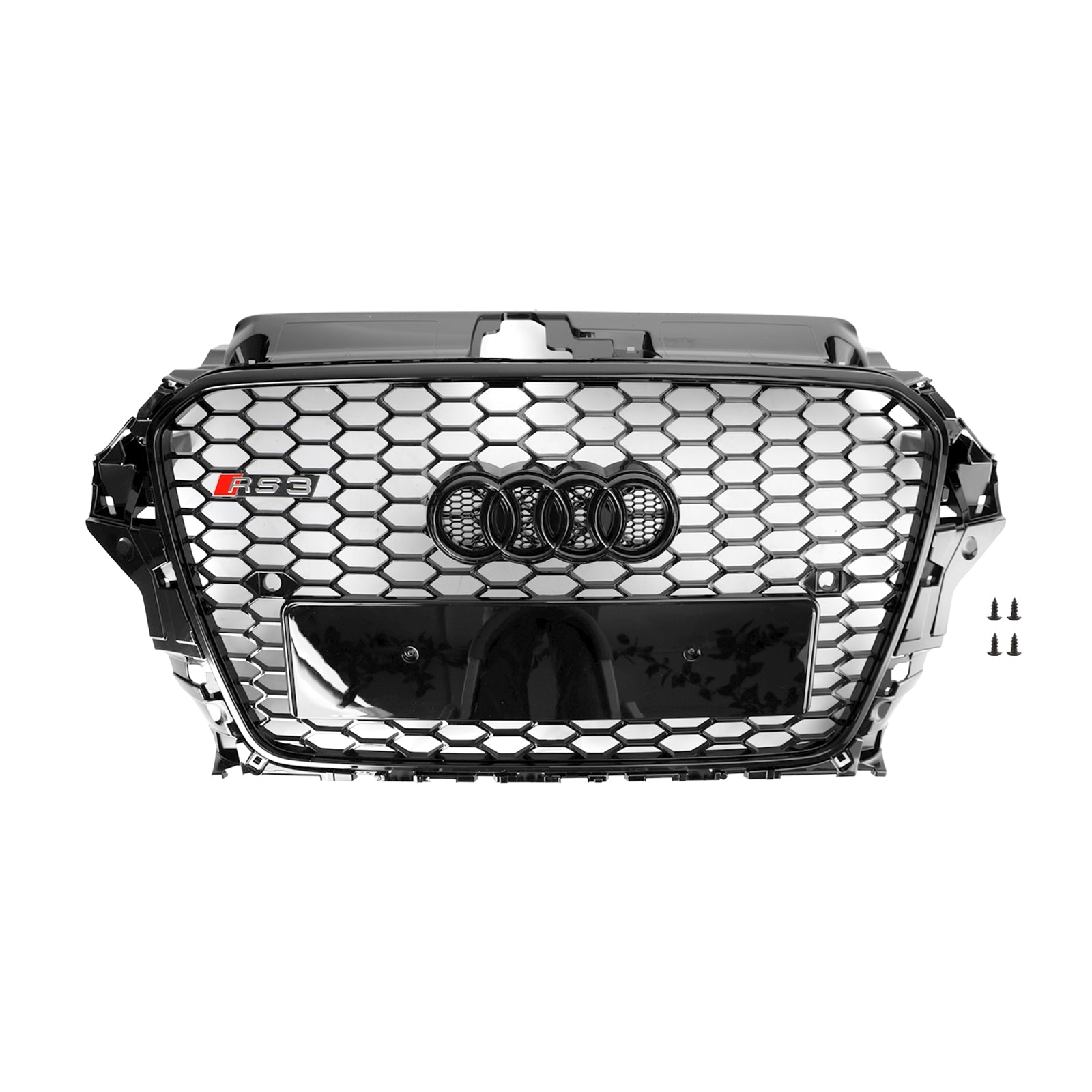 2013-2016 Audi A3 S3 Honeycomb RS3 Style Front Hood Bumper Grill Replacement Generic