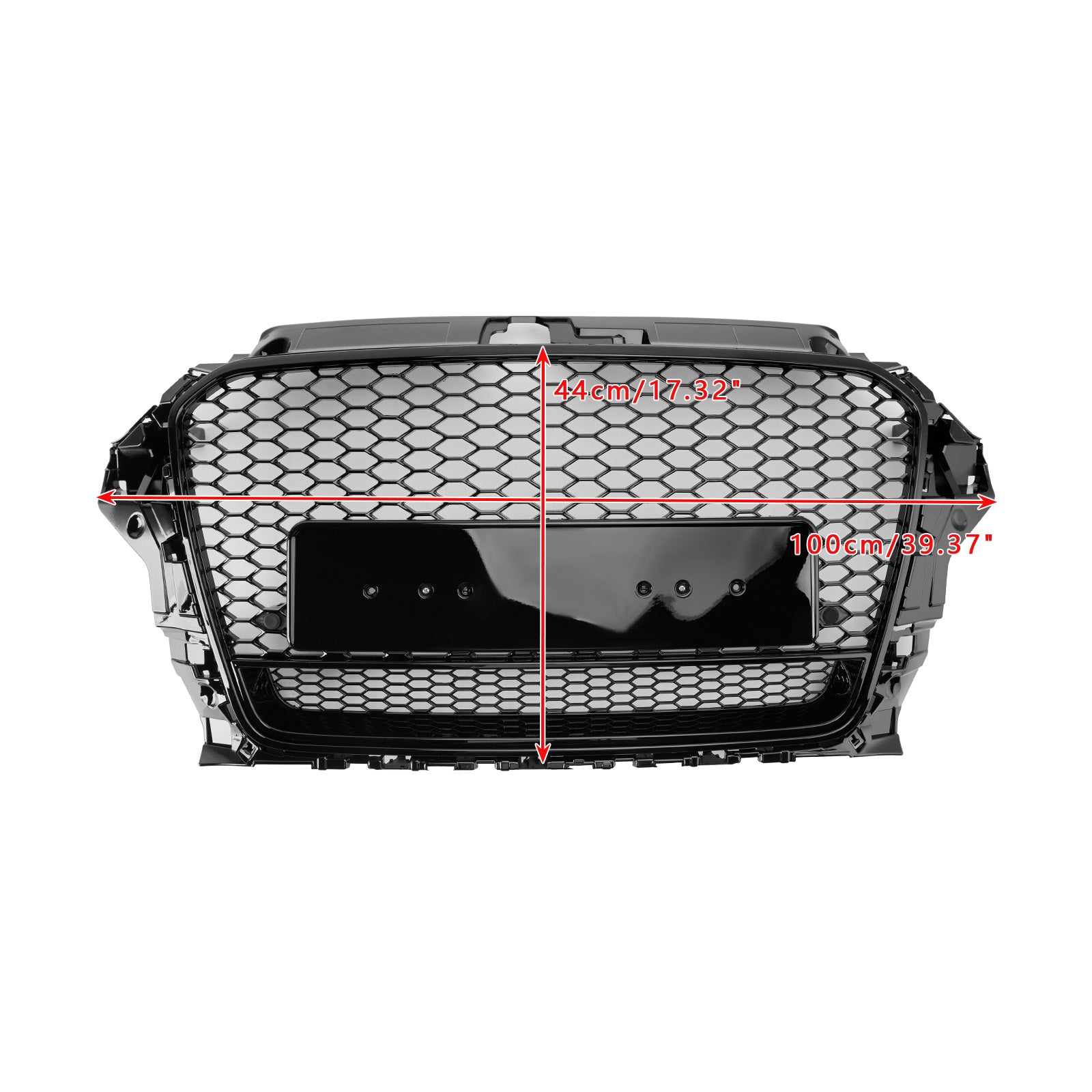 2013 2014 2015 2016 Audi A3 S3 W/Quattro RS3 Style Front Henycomb Bumper Grill Grille