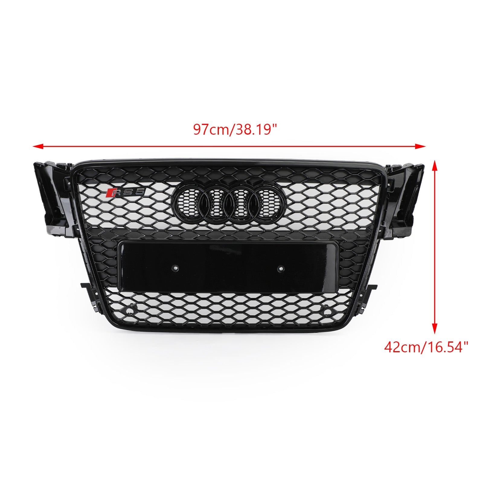 2008-2012 AUDI A5 S5 B8 Reemplazo de parrilla RS5 Estilo Hood Honeycomb Sport Mesh Grille Genérico