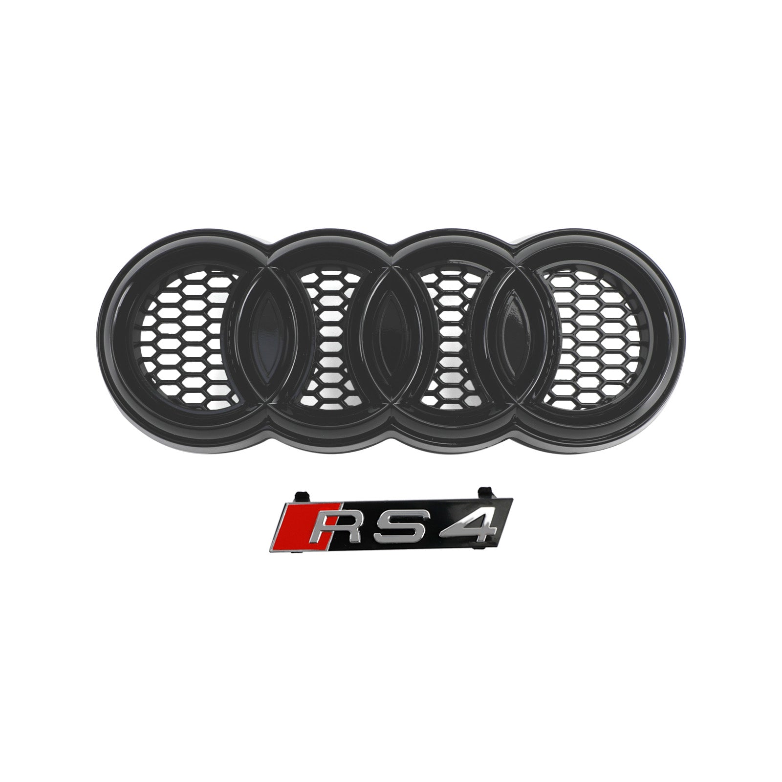 Audi A4/S4 A4 Sline B8 2009-2012 RS4 Style Honeycomb Sport Mesh Hex Grille Grill Black