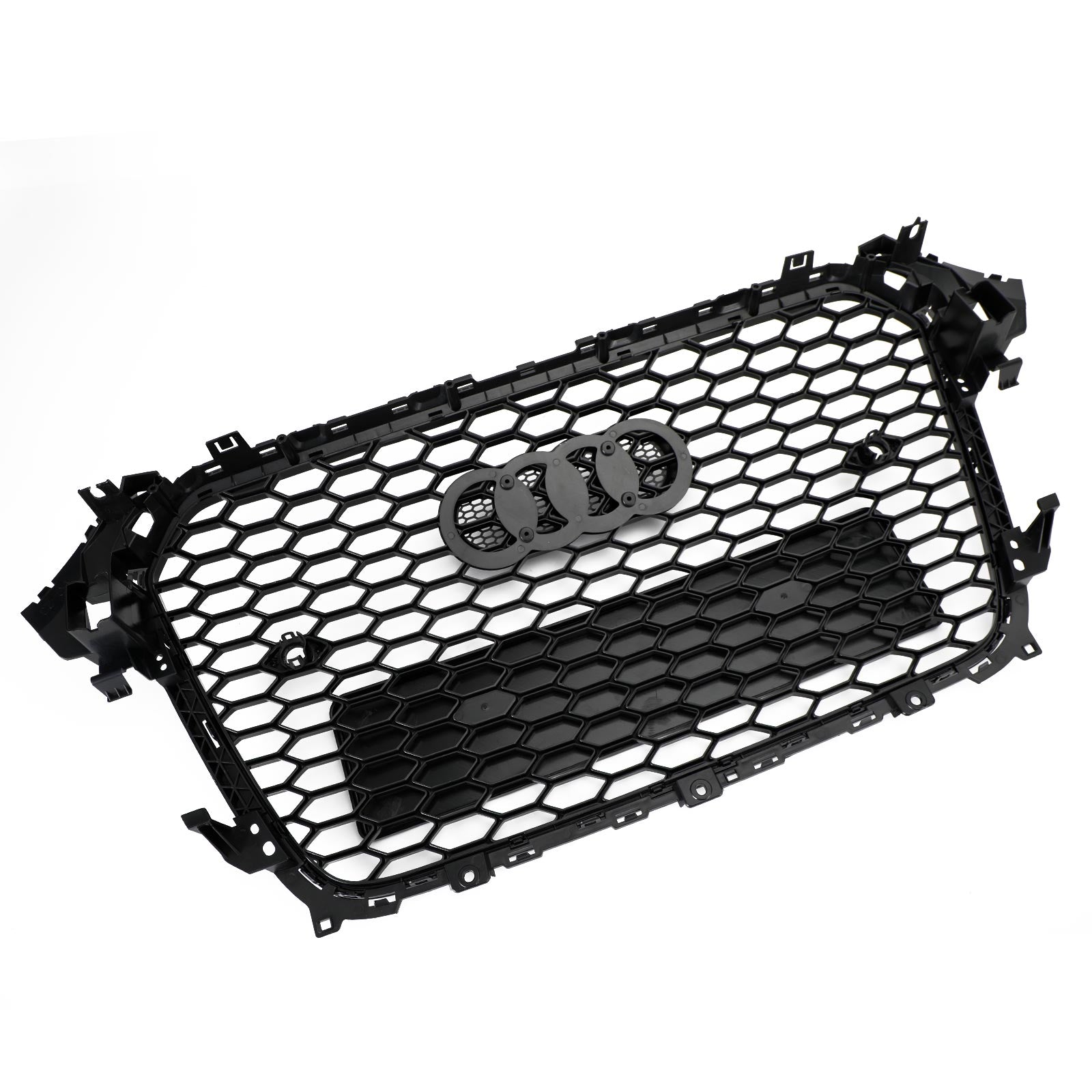 13-16 Audi A4 S4 RS4 Style Mesh Front Bumper Grille Grill Gloss Black