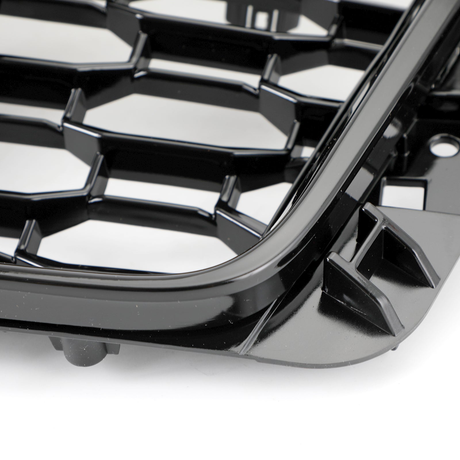 16-19 Audi A4/S4 Black Honeycomb RS4 Style Mesh Hex Grill Replacement Generic