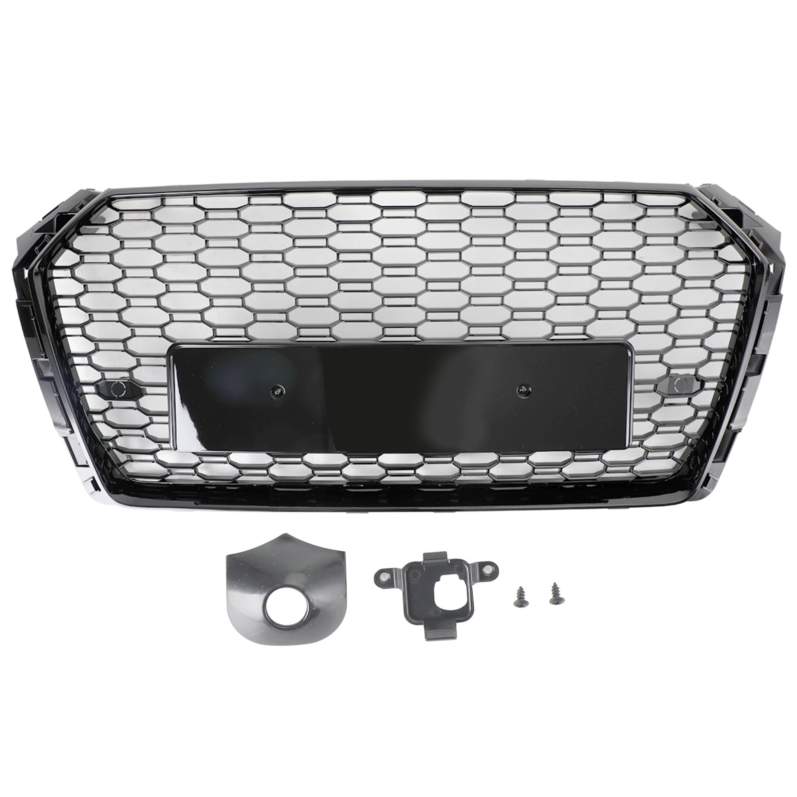 16-19 Audi A4/S4 Black Honeycomb RS4 Style Mesh Hex Grill Replacement Generic