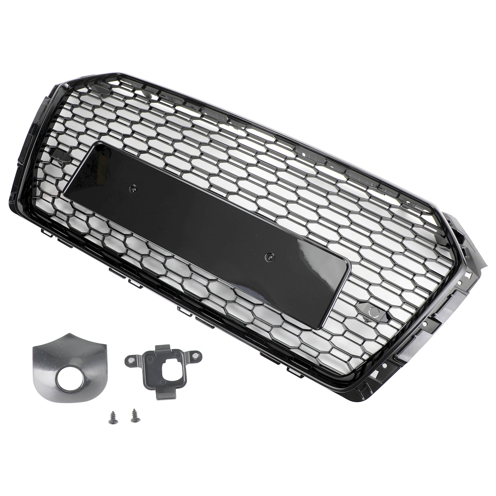 16-19 Audi A4/S4 Black Honeycomb RS4 Style Mesh Hex Grill Replacement Generic