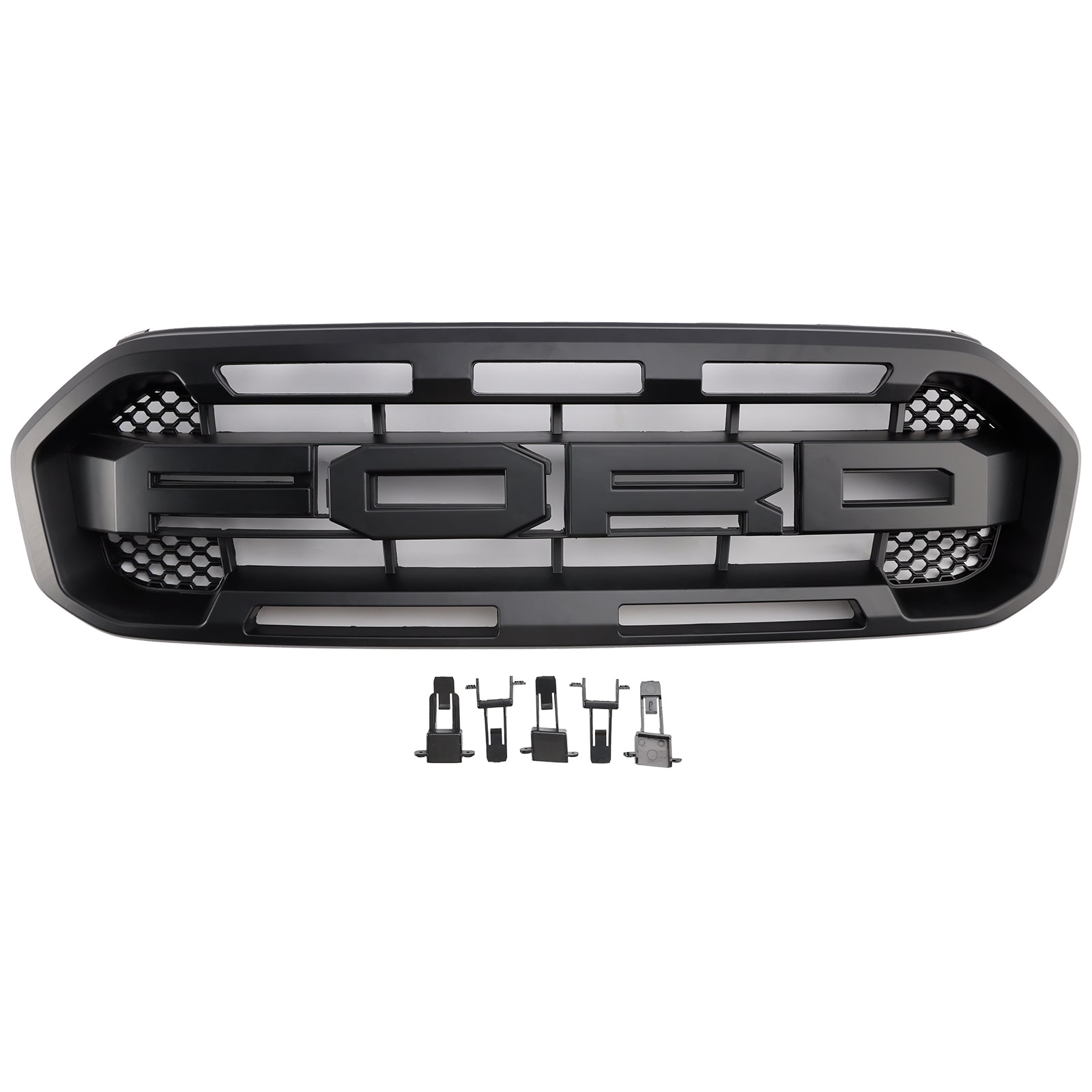 Raptor Style Front Bumper Grille Grill Fit Ford Ranger 2019-2023 Black