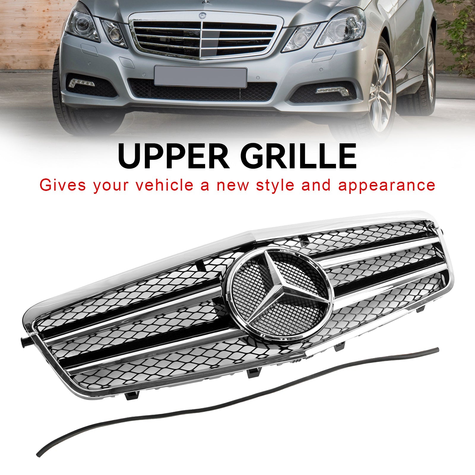 Mercedes-Benz E Class W212 E350 E550 2010-2013 Front Bumper Grill Grille