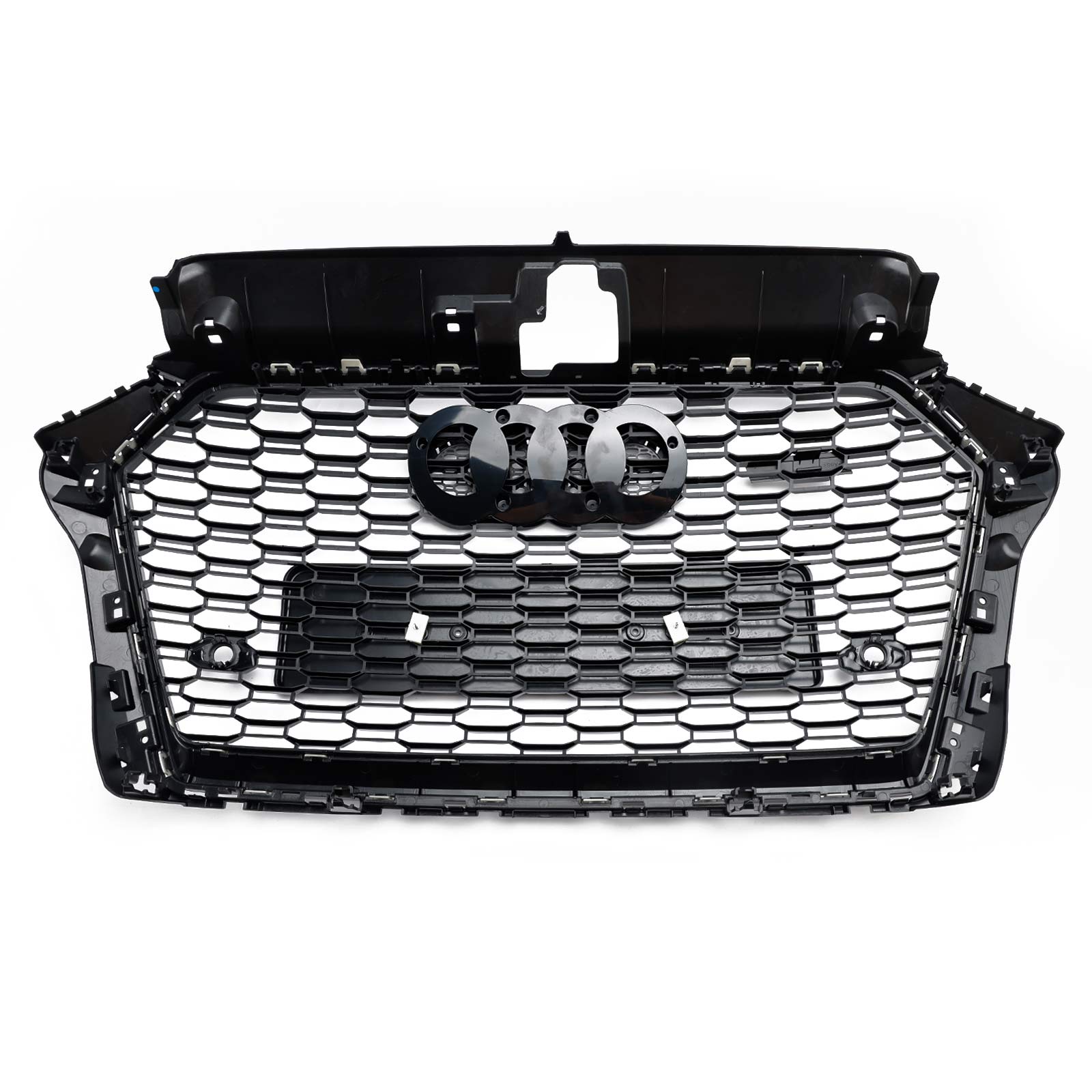 2017 2018 2019 Audi A3 8V RS3 Style Honeycomb Mesh Front Bumper Grille Black