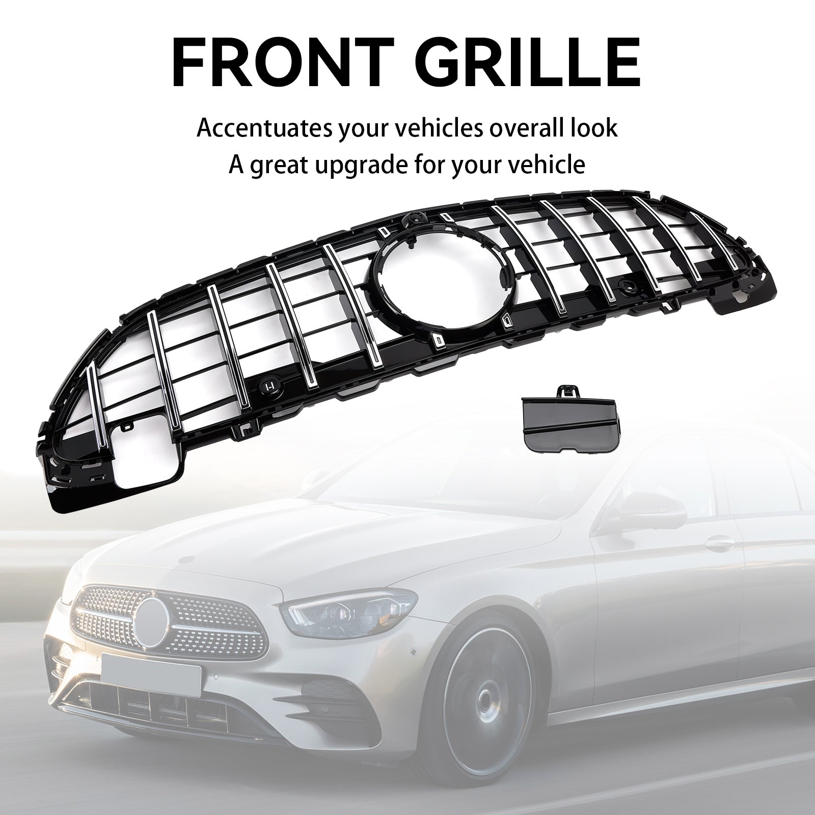 Mercedes Benz W206 2022-2023 GTR Style Front Bumper Grille Grill W/Camera