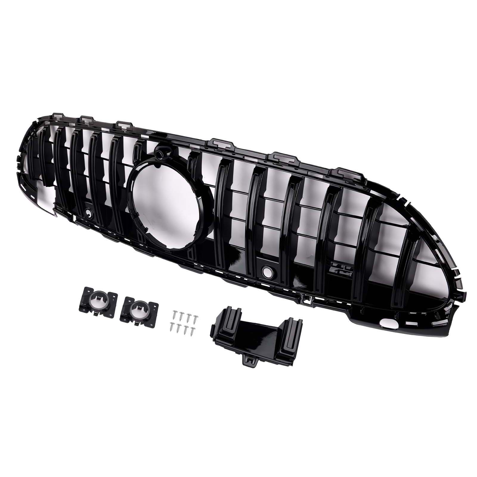 2022-2023 Mercedes Benz W206 W/Camera GTR Style Front Bumper Grille Grill