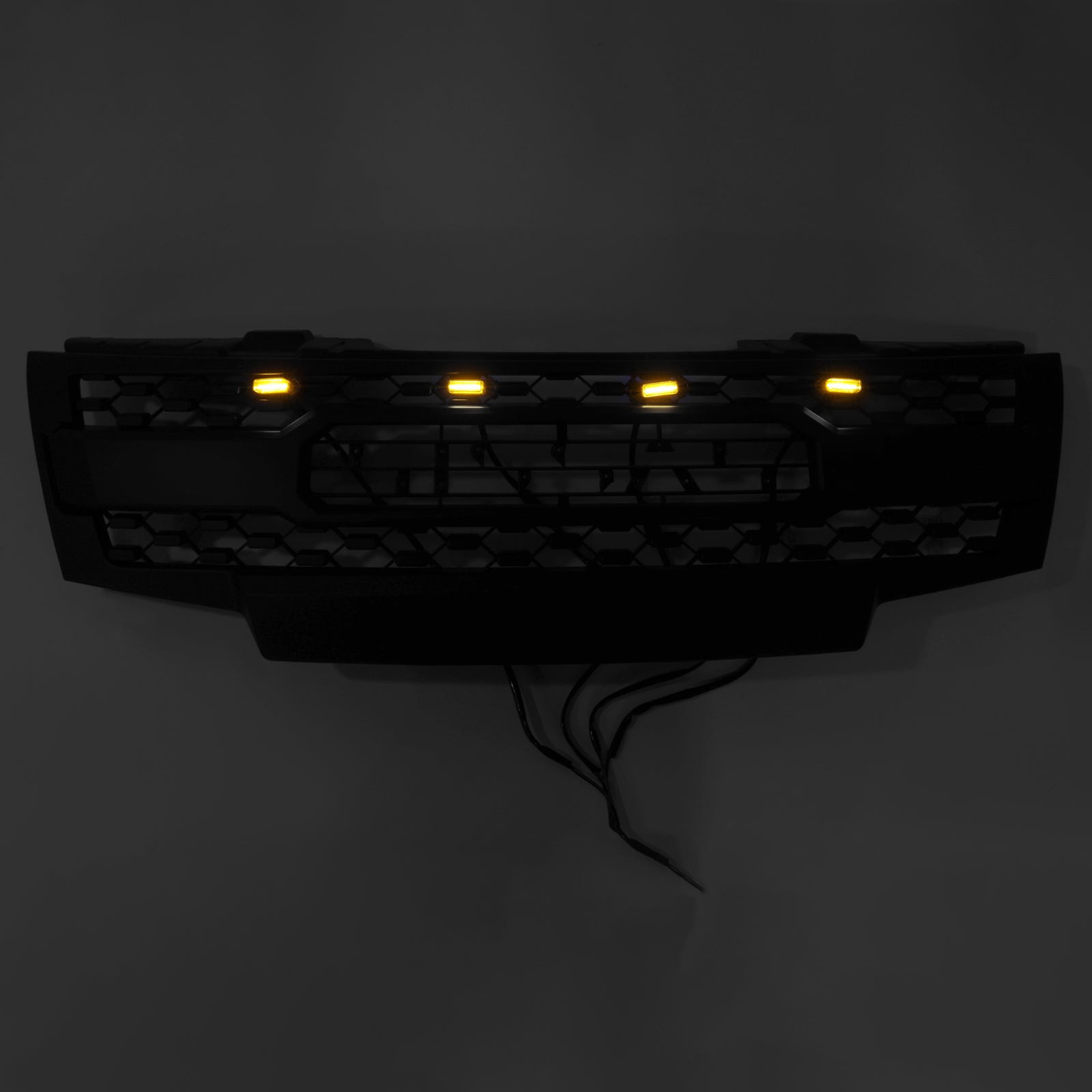 2009-2019 Nissan Frontier W/Led Lights Black Front Bumper Grill Grille