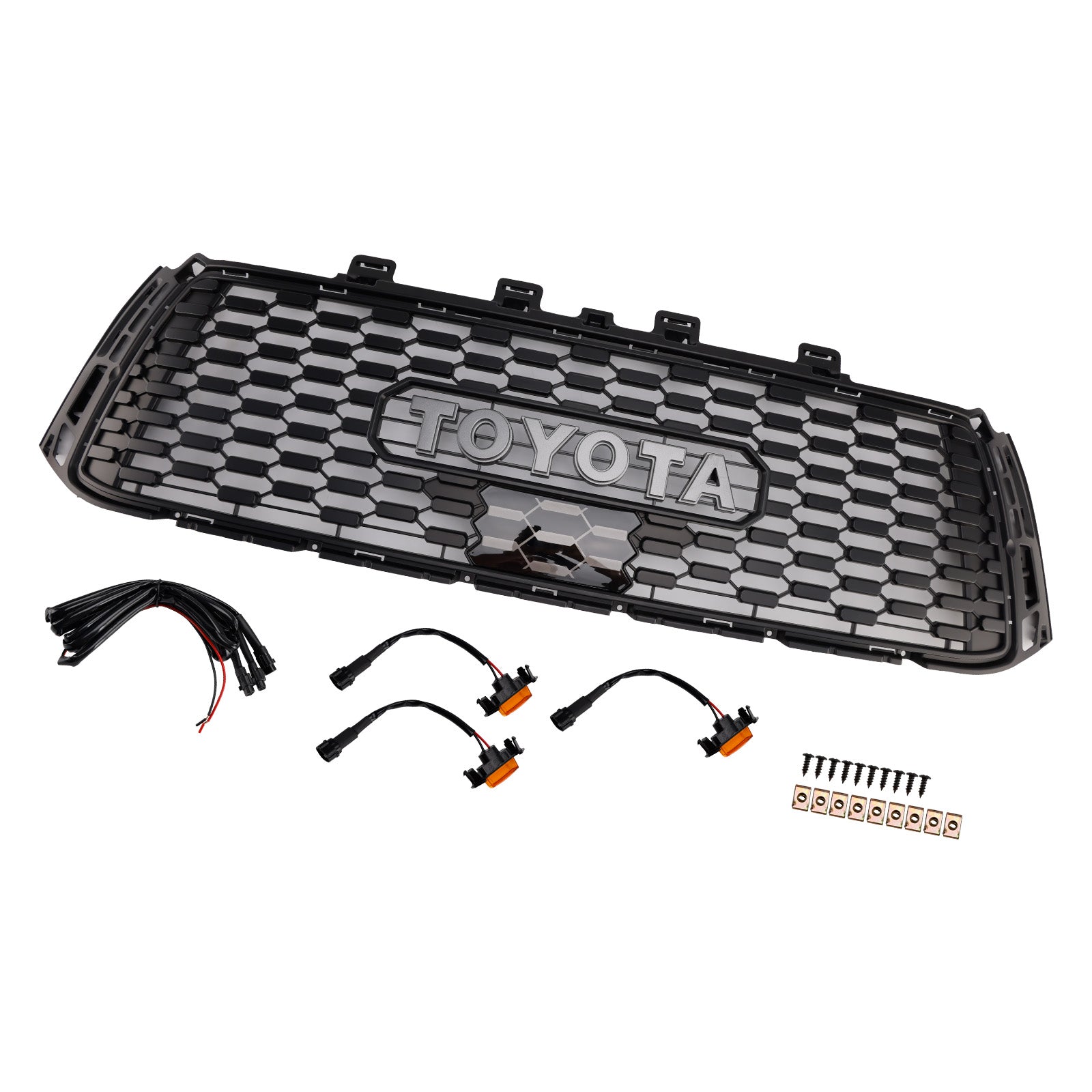 2010-2013 Toyota Tundra TRD PRO Black Honeycomb Front Bumper Grill Grille