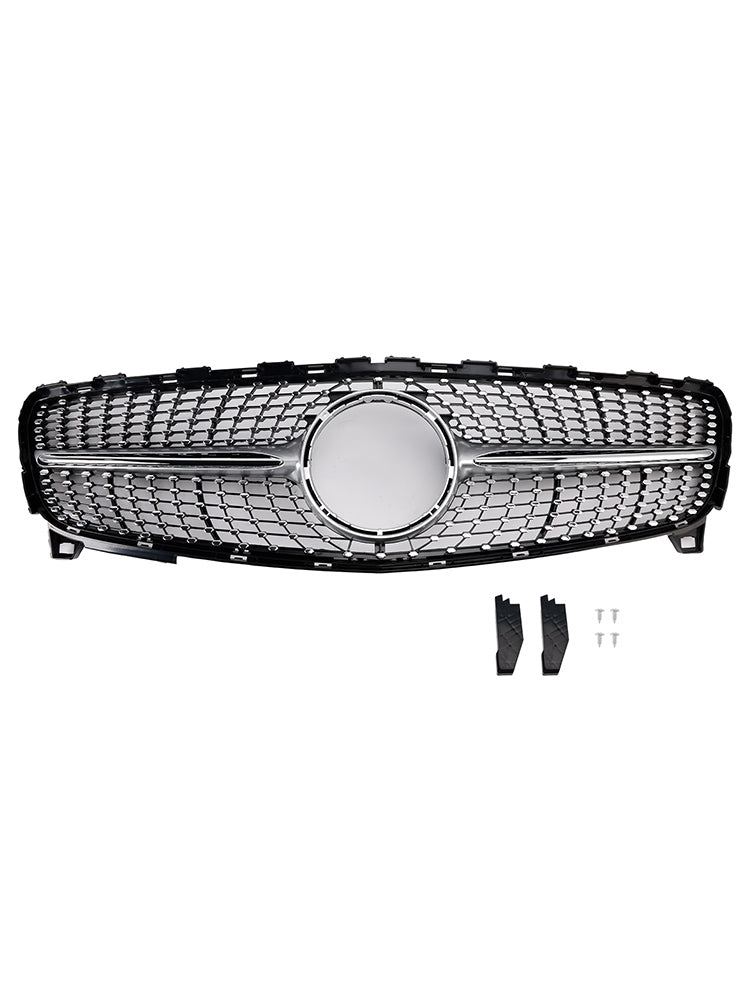 2016-2018 MERCEDES BENZ A CLASS W176 Front Bumper Grill Grille Diamond
