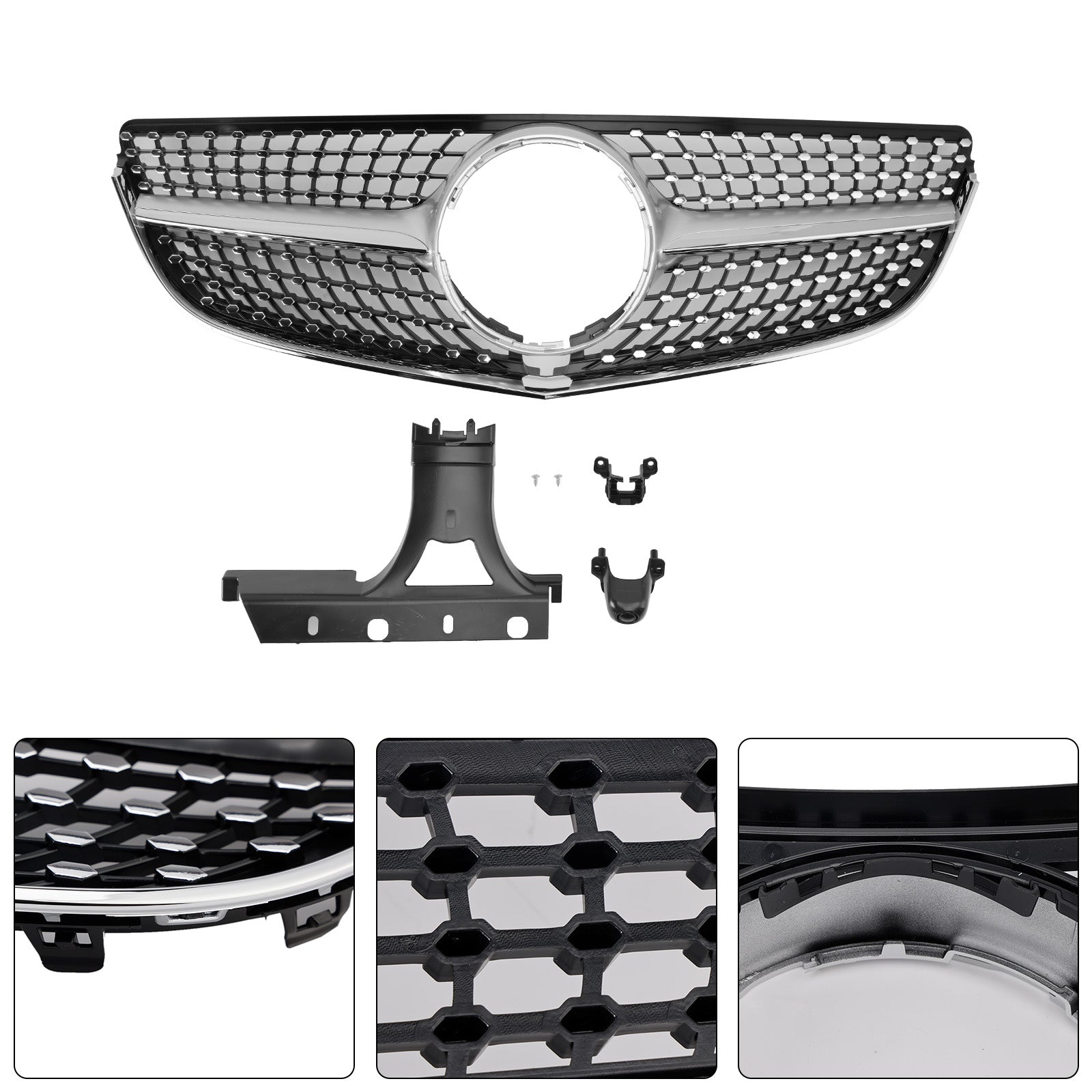 2014-2017 Mercedes E-CLASS W207 Coupe Front Bumper Grille Grill Diamond
