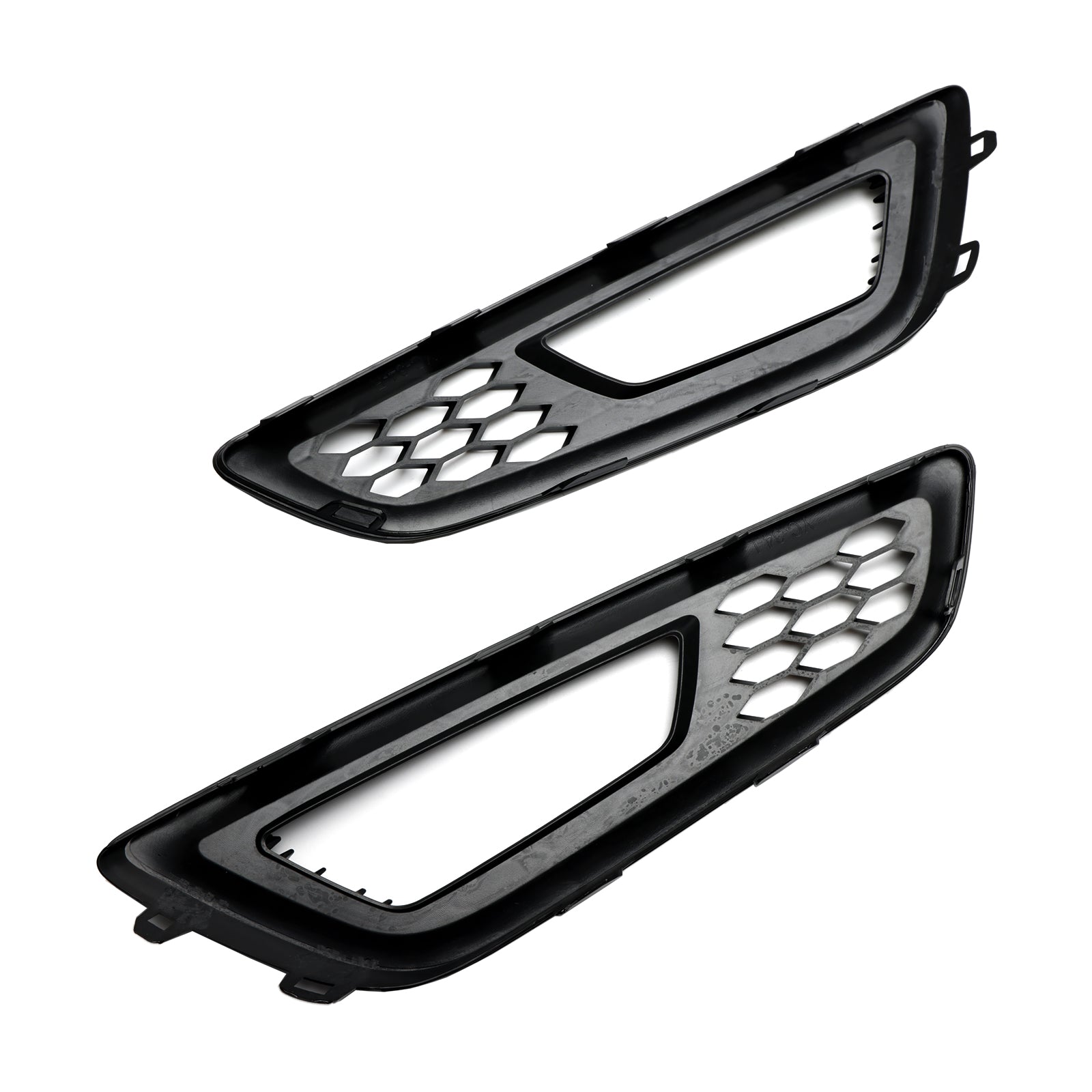 Luz antiniebla del parachoques delantero, cubierta de lámpara, rejilla biselada, compatible con Ford Focus 2015-2018, 2 uds.