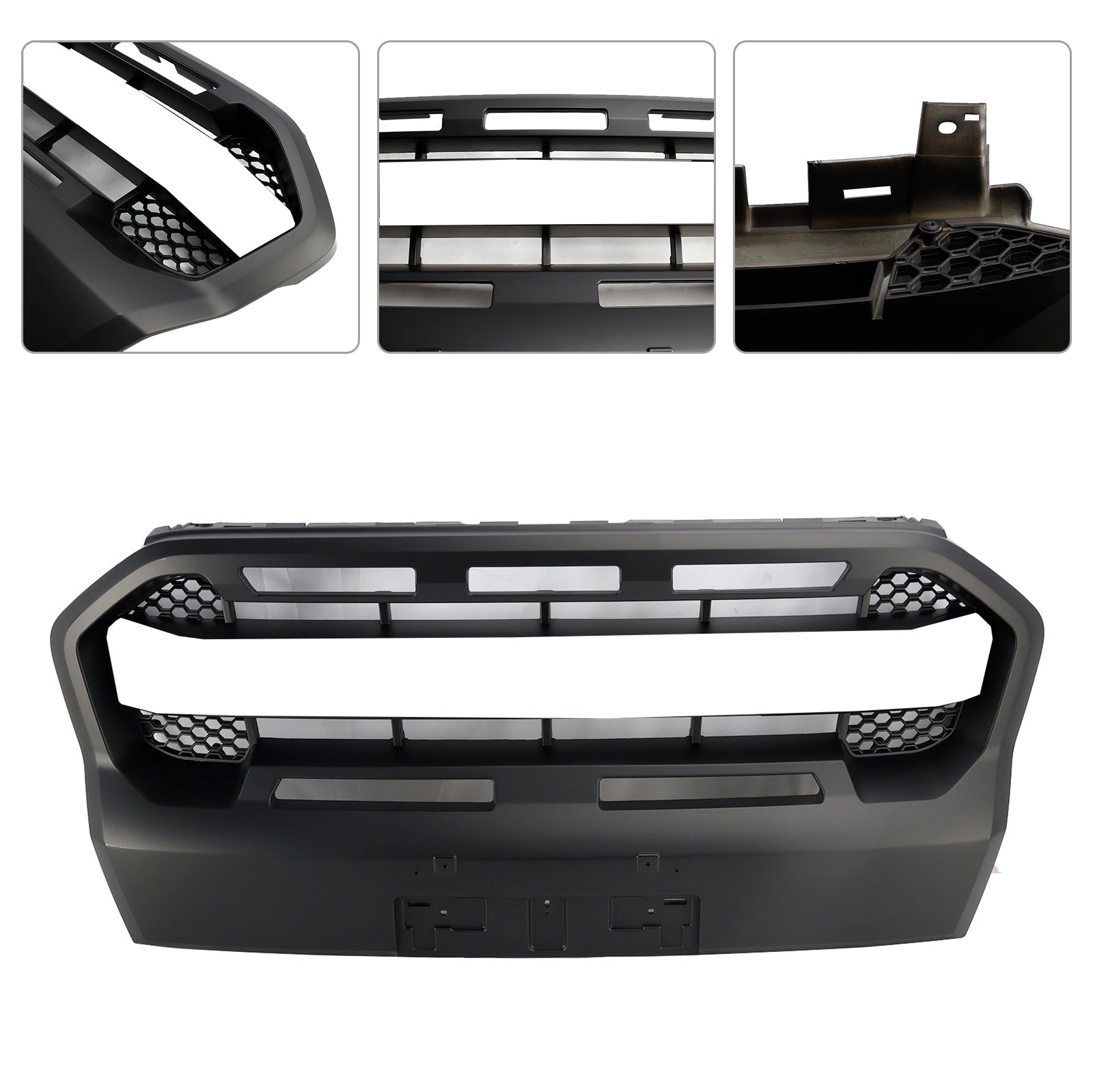 Ford Ranger 2019-2023 T8 Matt Black Ranger Raptor Style Front Bumper Grille