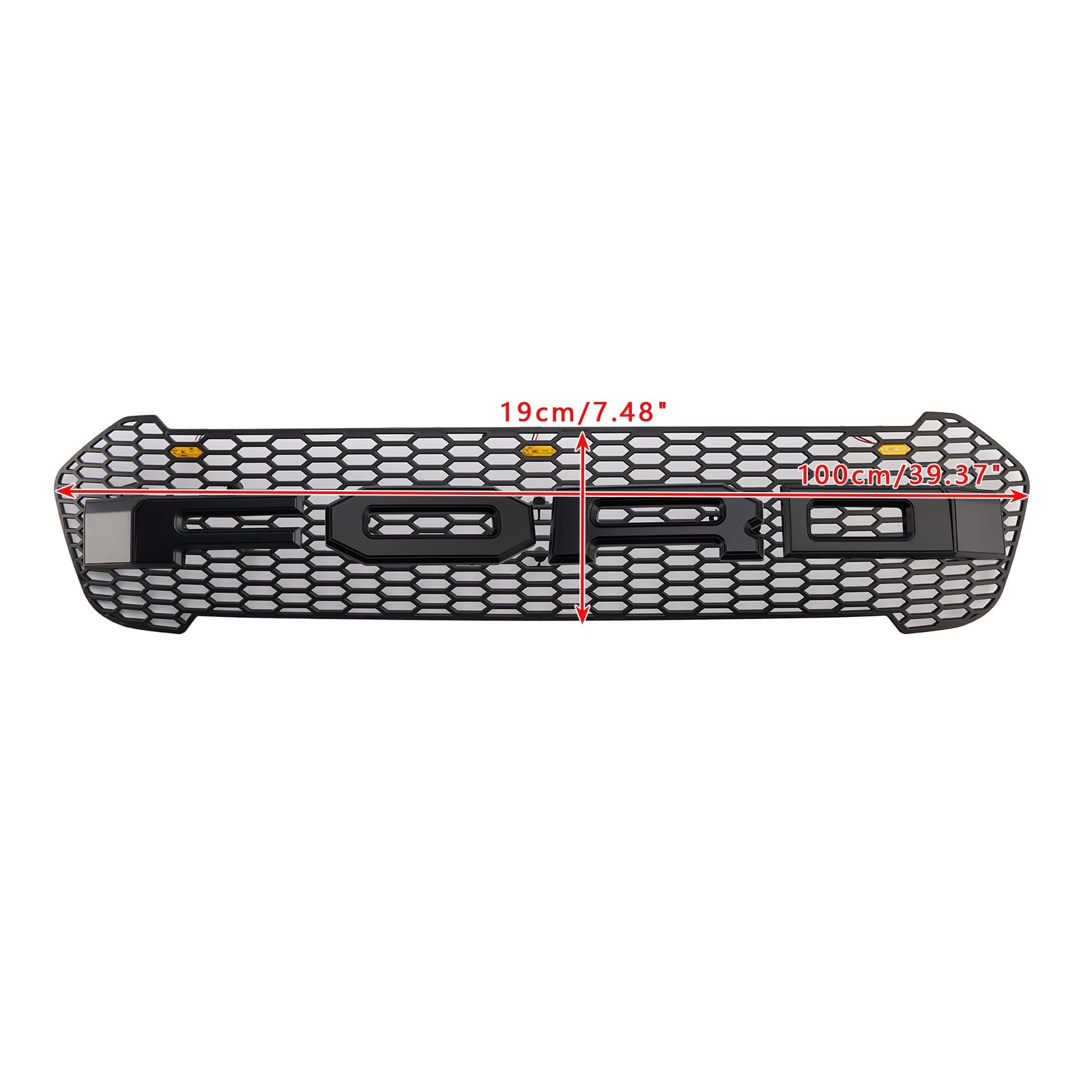 2019 2020 2021 2022 2023 Ford Ranger T8 W/LED Raptor Style Front Bumper Grille Grill