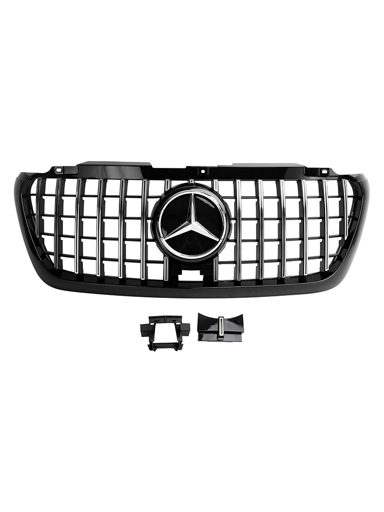Benz W166 2012-2015 ML350 400 550 GTR Style Chrome Black Front Grille Grill