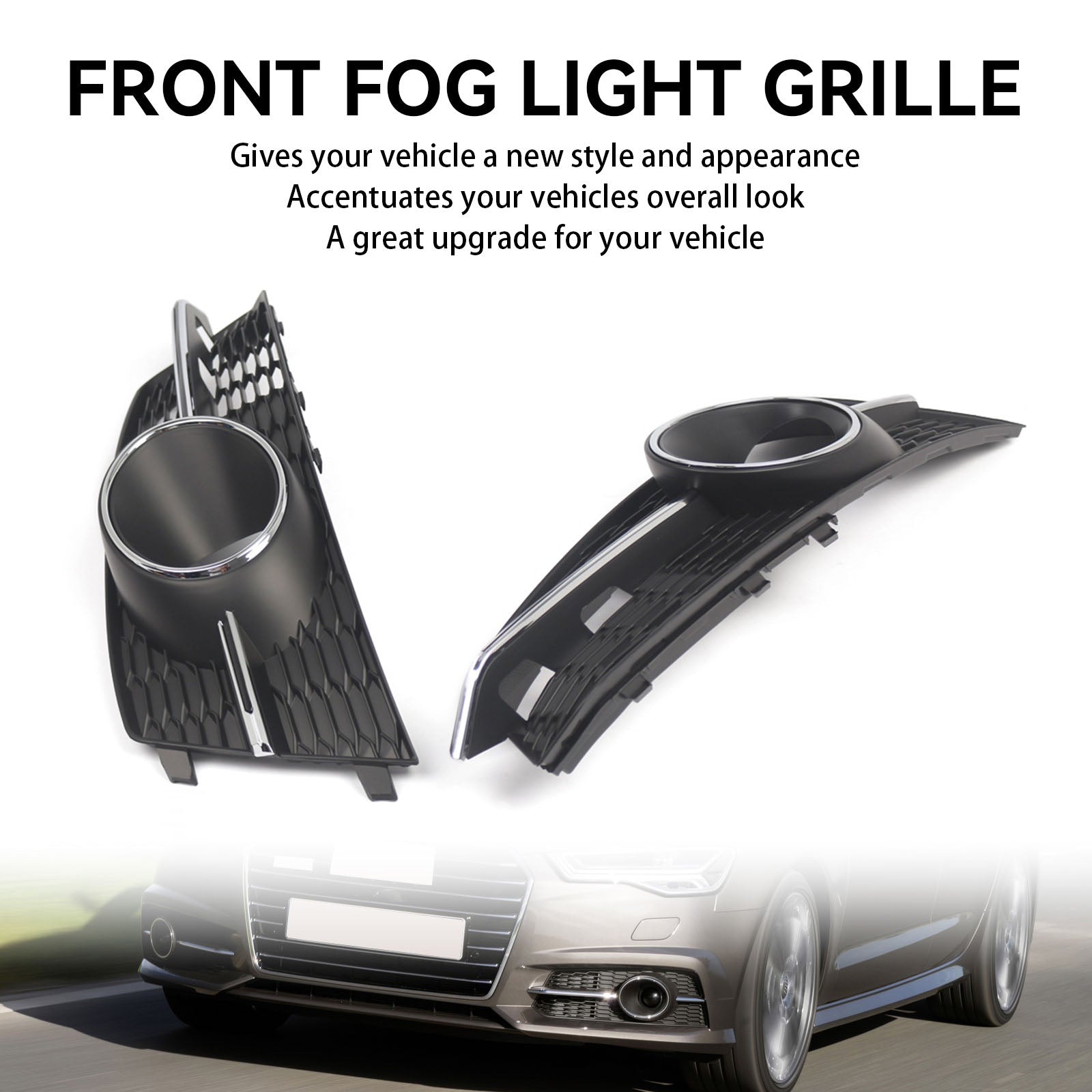 Fog Light Front Bumper Lower Grill 4G0807682AG Fit AUDI A6 4G C7 A6l 2016-18