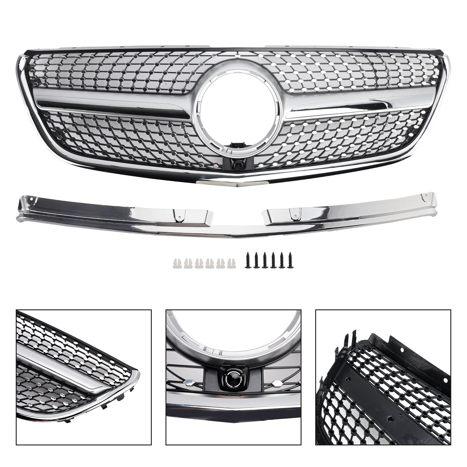 Mercedes Vito W447 2015-2019 GT Stlye Diamond Front Bumper Grill Grille