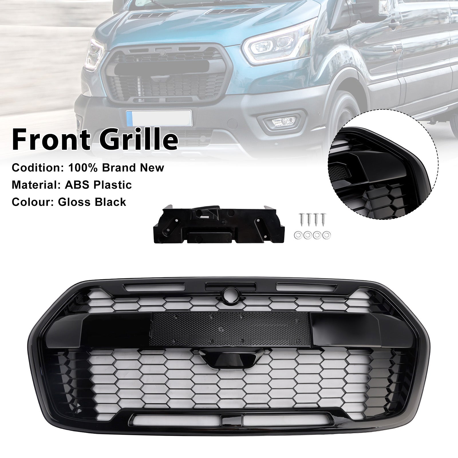 2019-Onwards Ford Transit MK8 Trail Raptor Style Front Bumper Grille 2467809