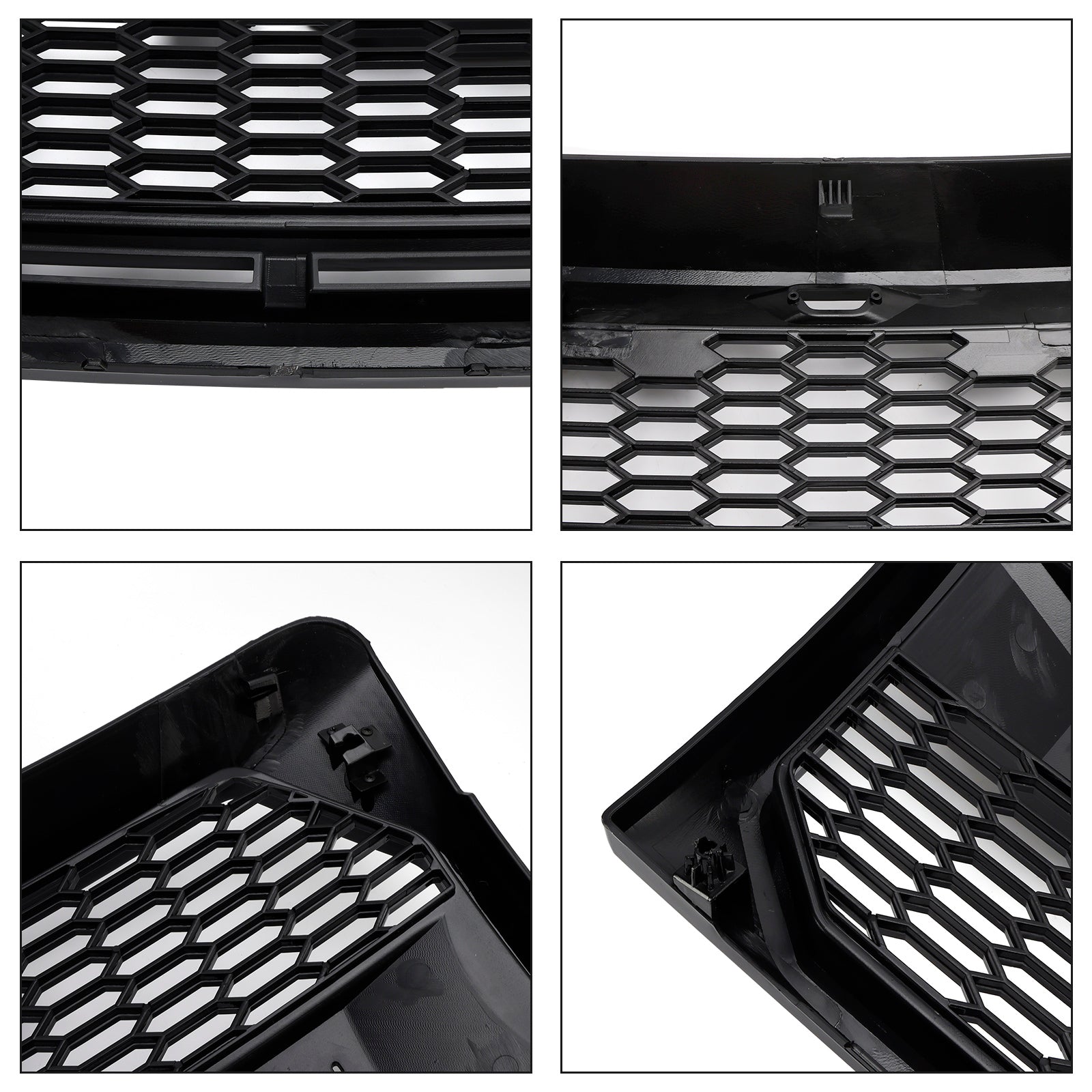 Gloss Black Raptor Style Front Bumper Grille Grill Fit Ford F150 2009-2014