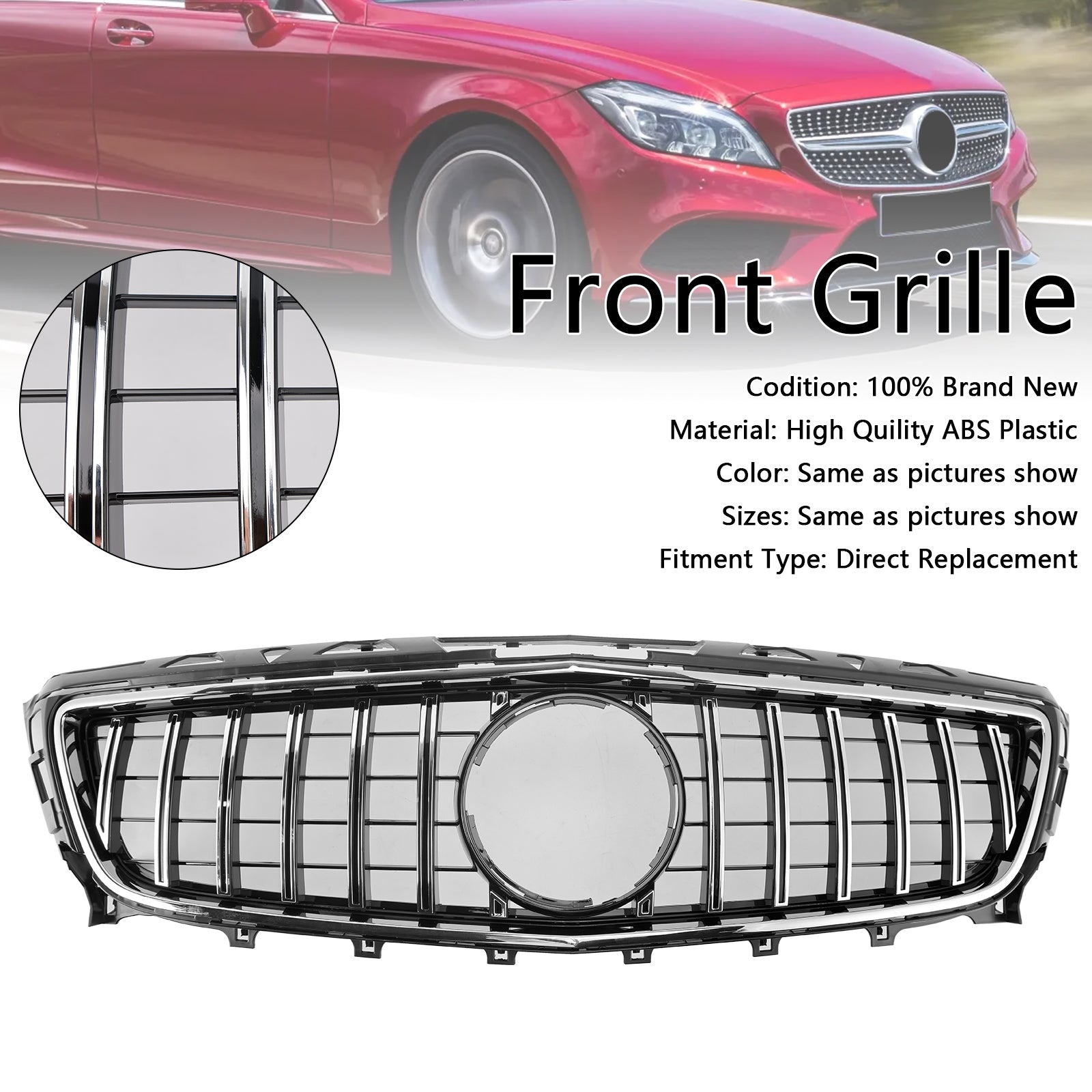 2011-2014 Mercedes-Benz CLS W218 ClS250/350/450/500/550 Front Grill Grille