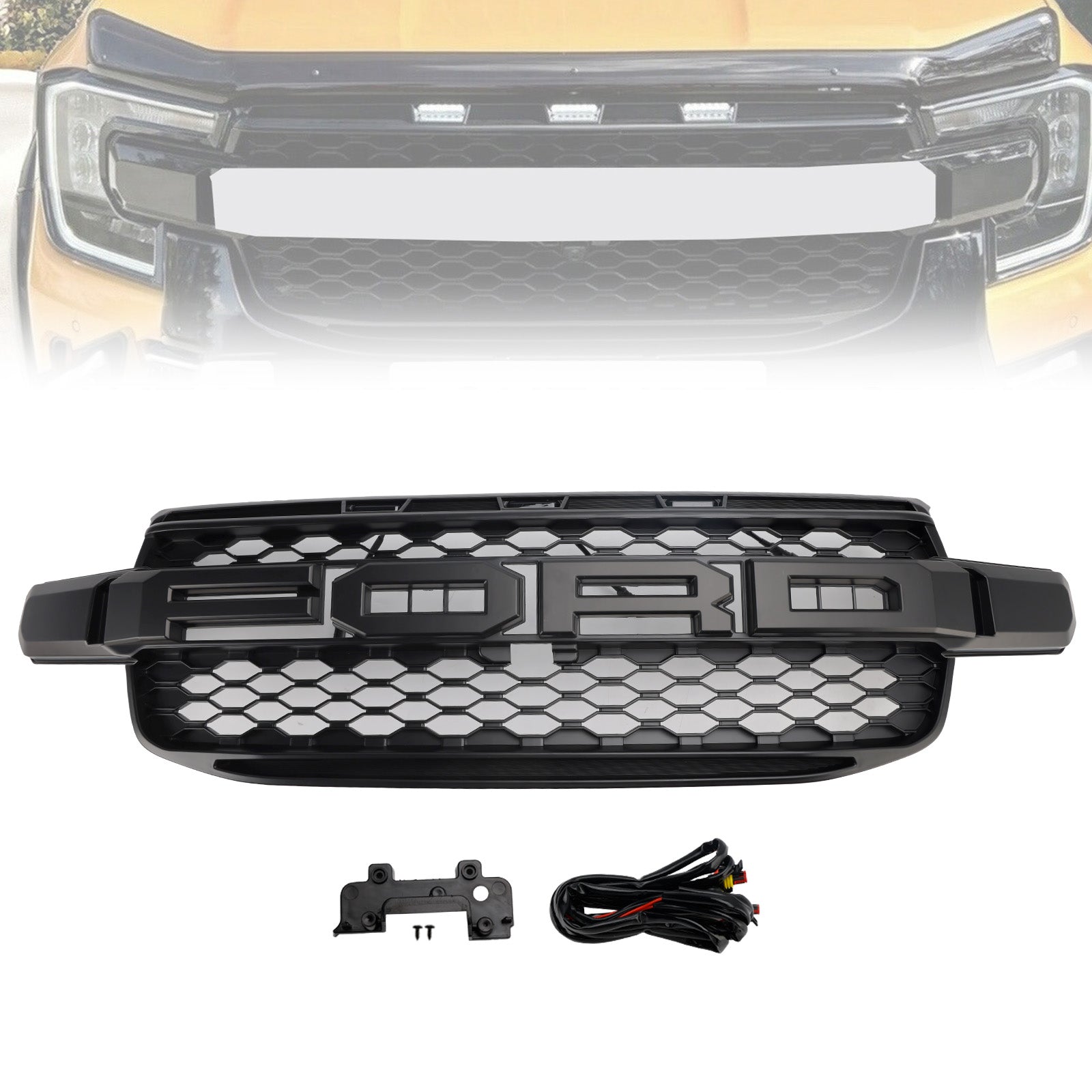 2023-2025 Ford Ranger Everest Next Gen Wildtrak Front Bumper Grill Grille