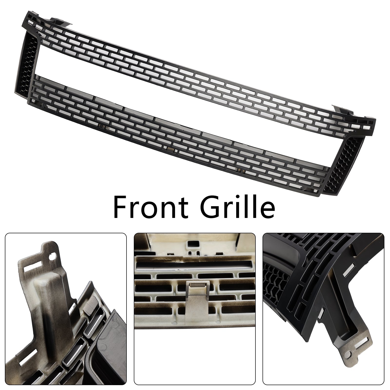 Matt Black Front Bumper Grill Grille Fit 2012-2014 Ford Ranger T6