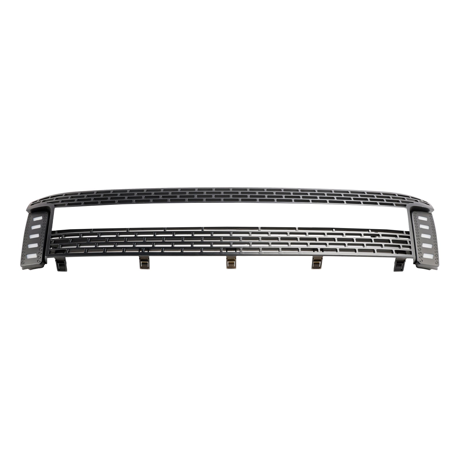 Matt Black Front Bumper Grill Grille Fit 2012-2014 Ford Ranger T6 w/ LED Light