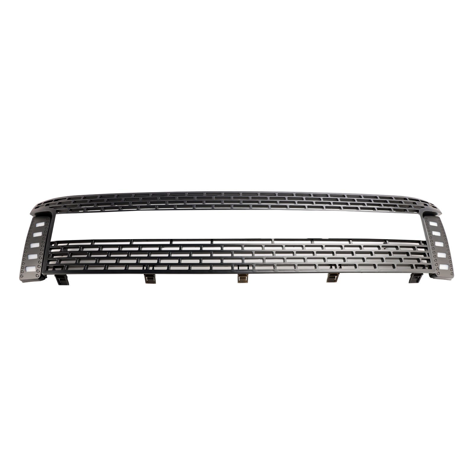 Matt Black Front Bumper Grill Grille Fit 2012-2014 Ford Ranger T6 w/ LED Light