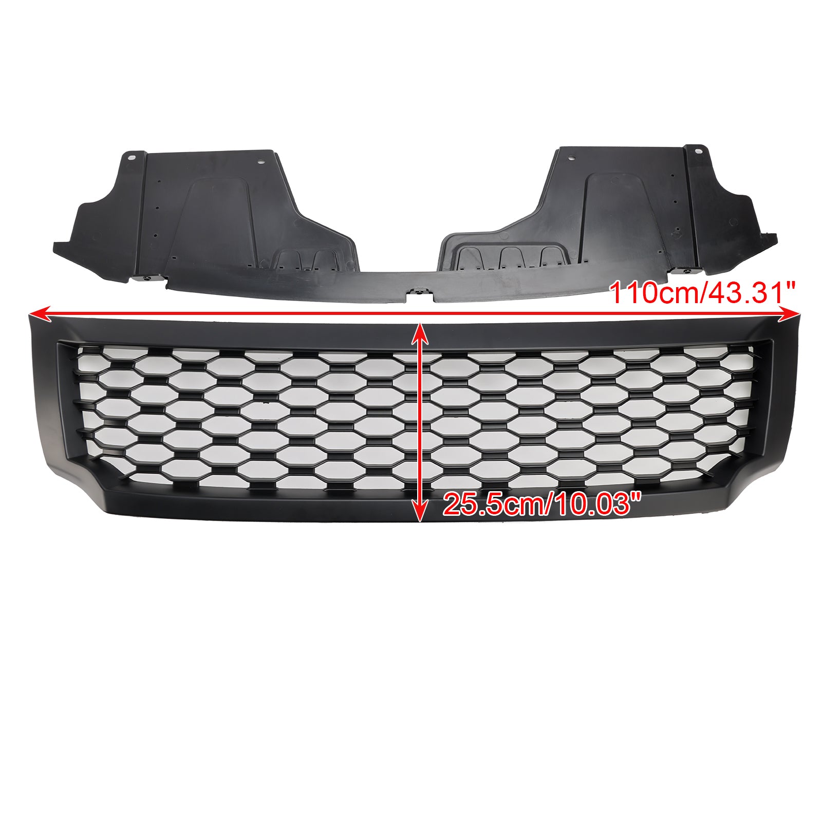 Nissan Navara NP300 D23 Black Mesh Grill 2015-2020 Upper Bumper Front Grille