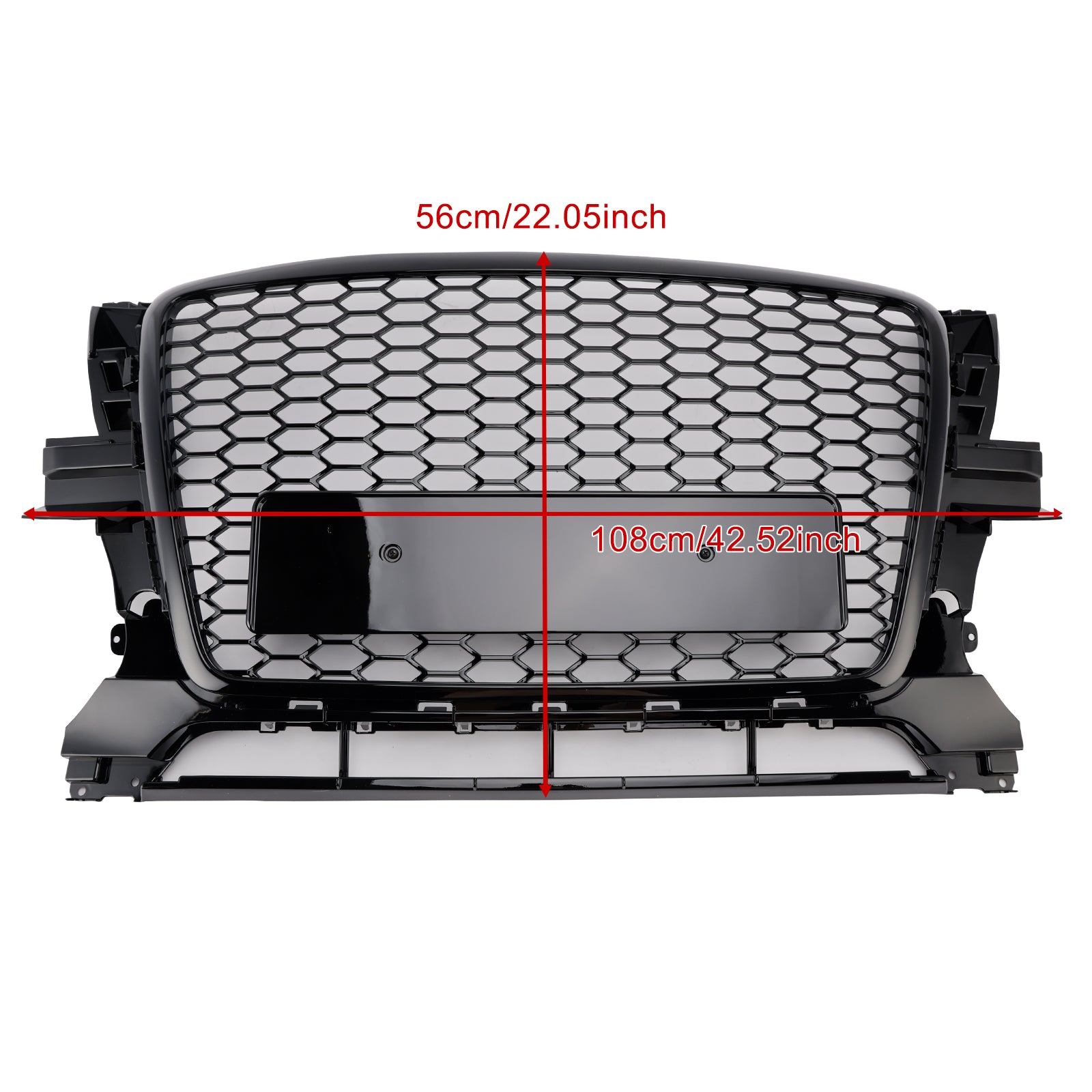 2009-2012 Audi Q5 Gloss Black Front Bumper Grill Grille 8R0853651B